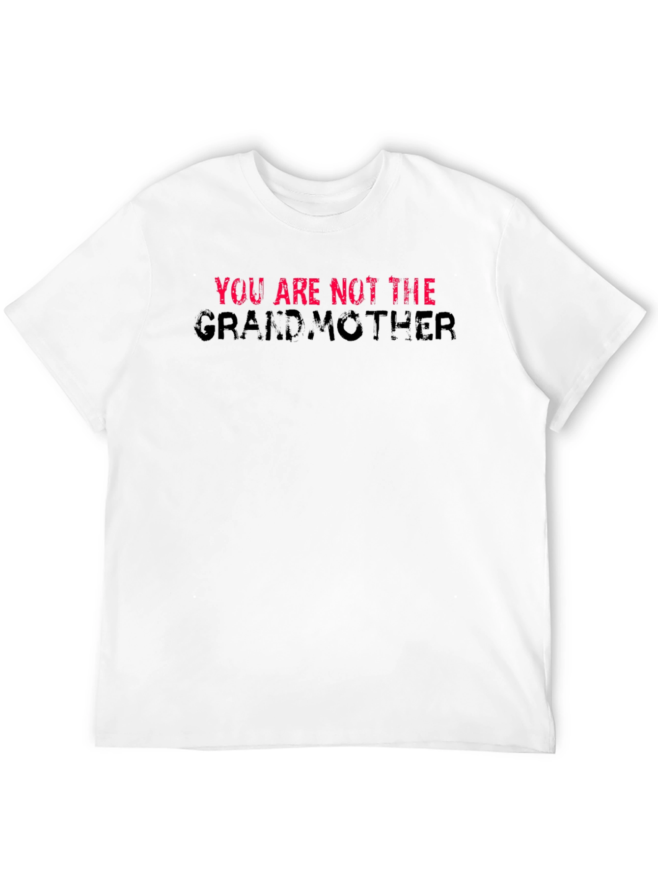Black You Are Not The Grandmother T-Shirt Black Cotton view 12