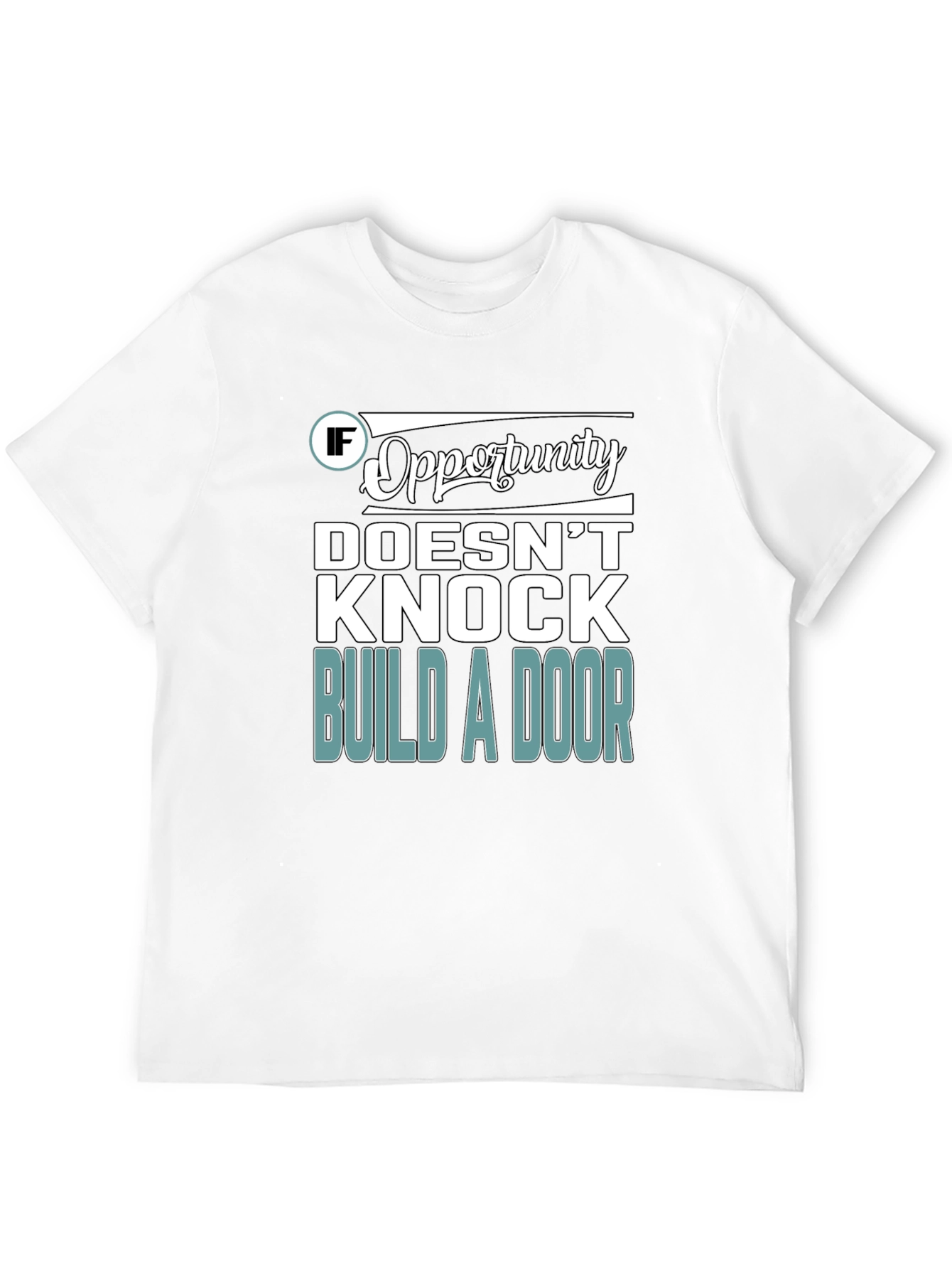 Opportunity Knocks Graphic T-Shirt - Black - 12