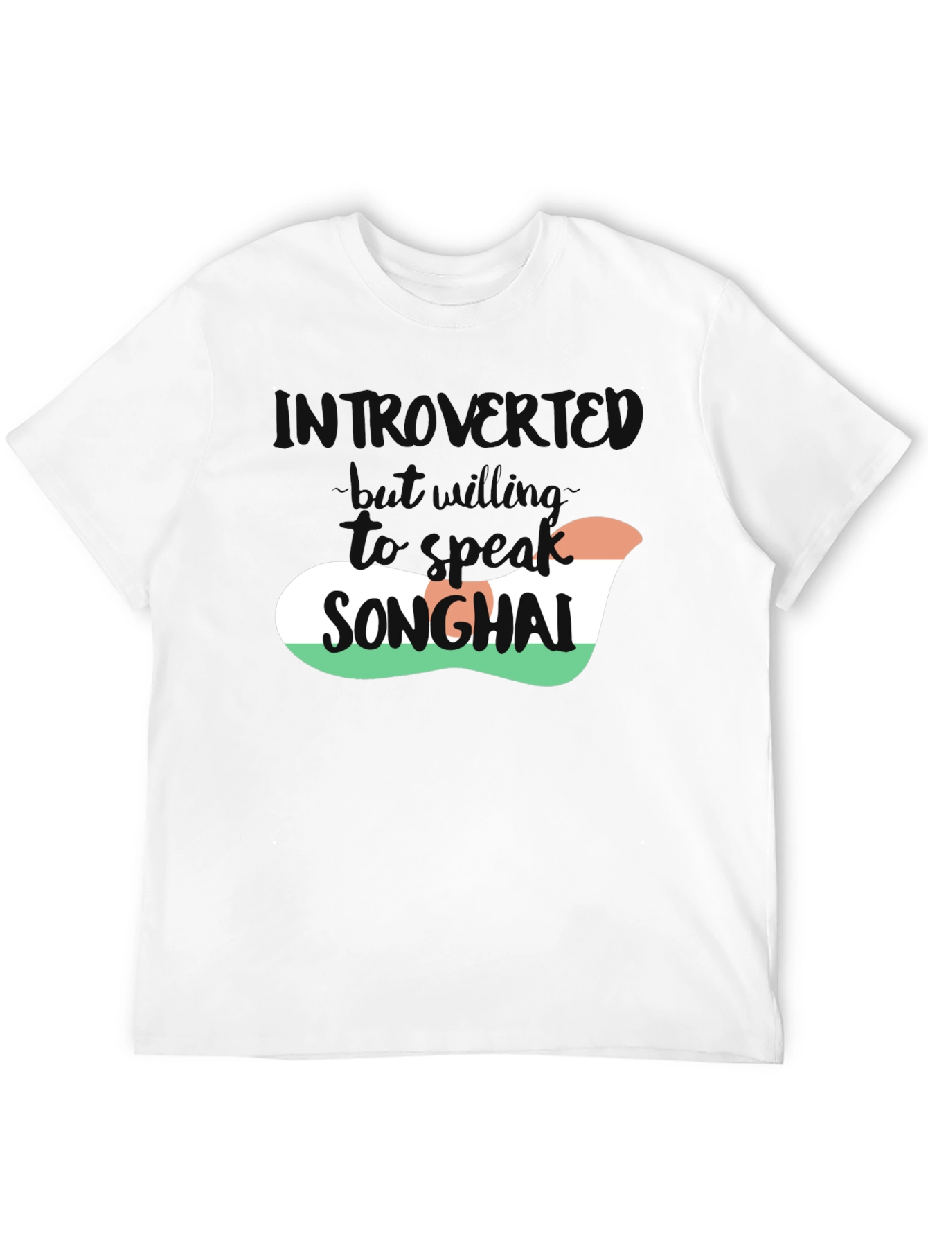 Introvert Songhai T-Shirt - Soft Black Tee - 12