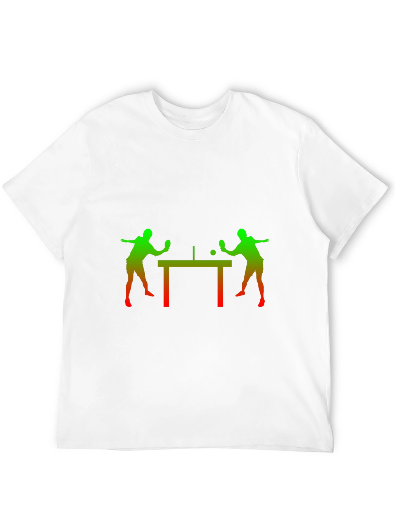 Black Table Tennis Graphic Tee - Black Cotton Blend view 12