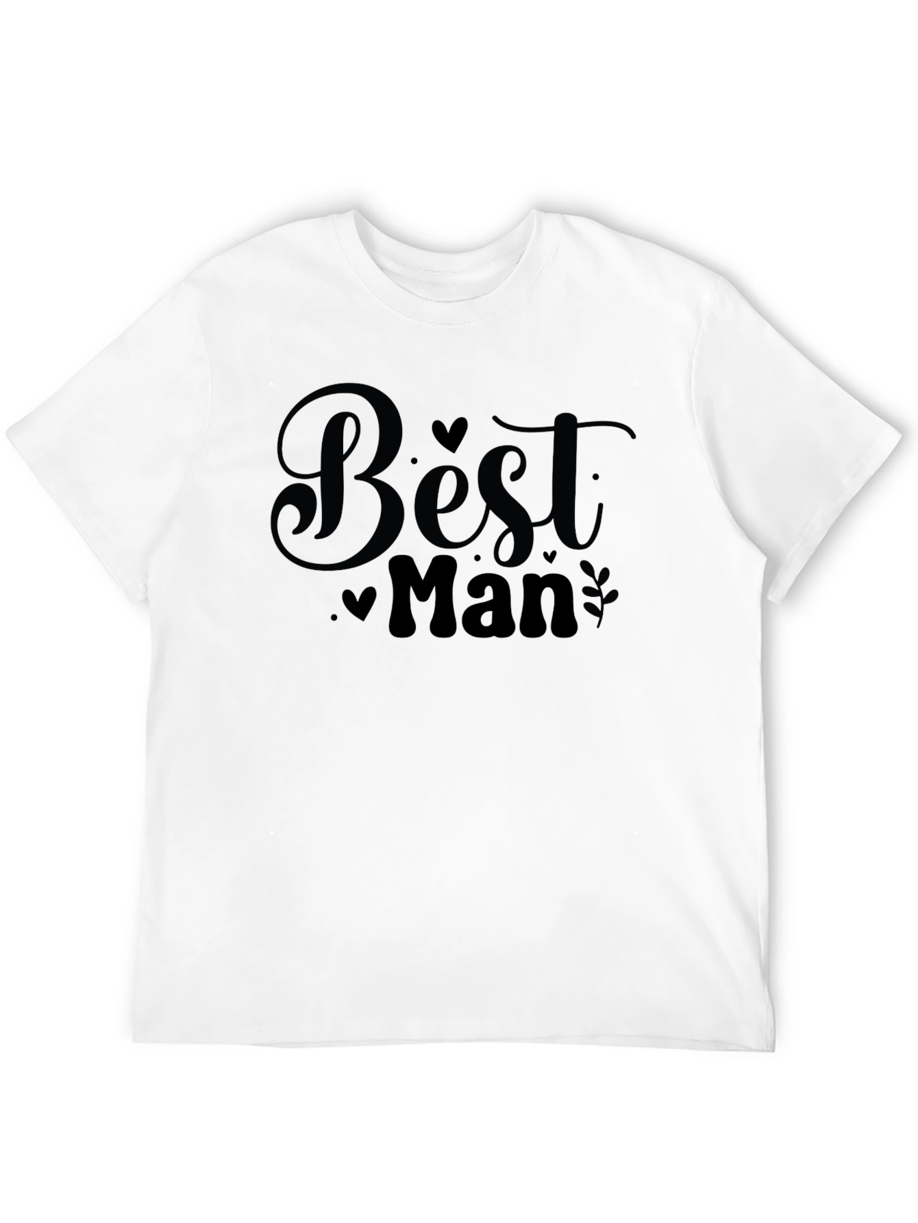 Black Best Man Graphic T-Shirt - Black view 12