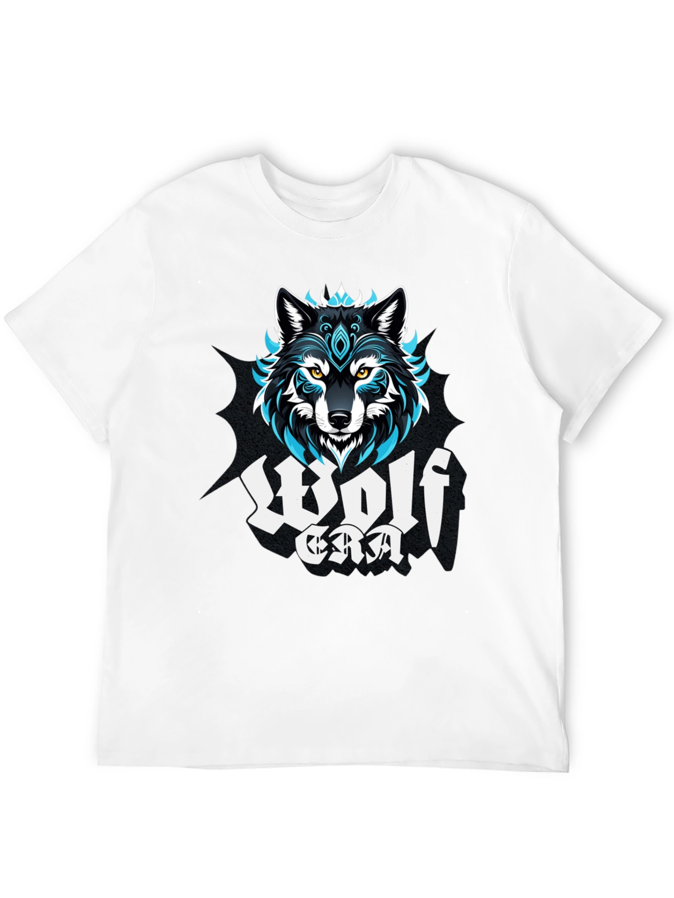 Black Wolf Era Graphic Print Black T-Shirt view 12