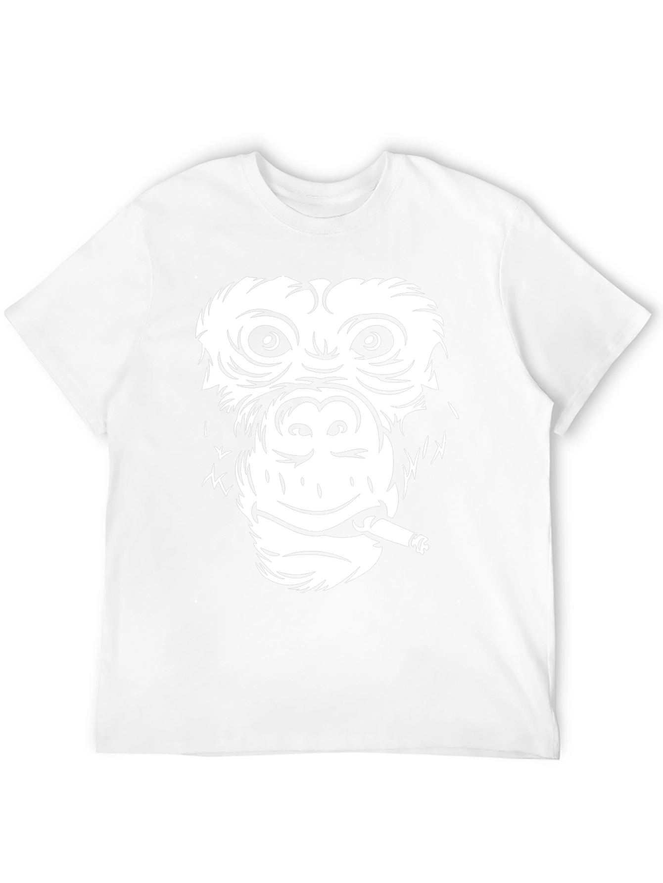 Black Cool Monkey Graphic Tee - Black Unisex T-Shirt view 12