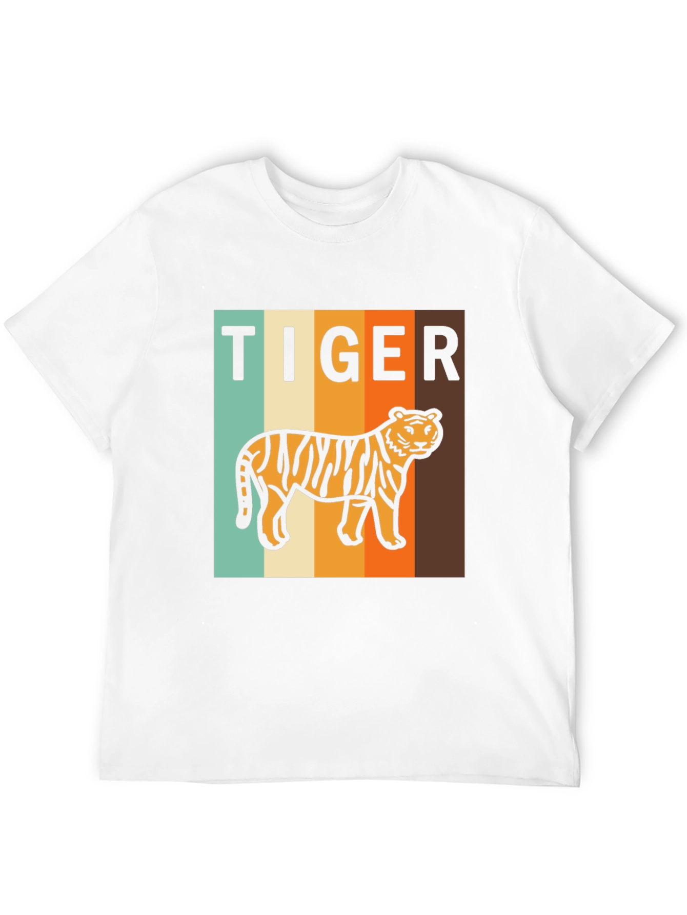 Black Retro Tiger Graphic T-Shirt - Vintage Style Tee view 12
