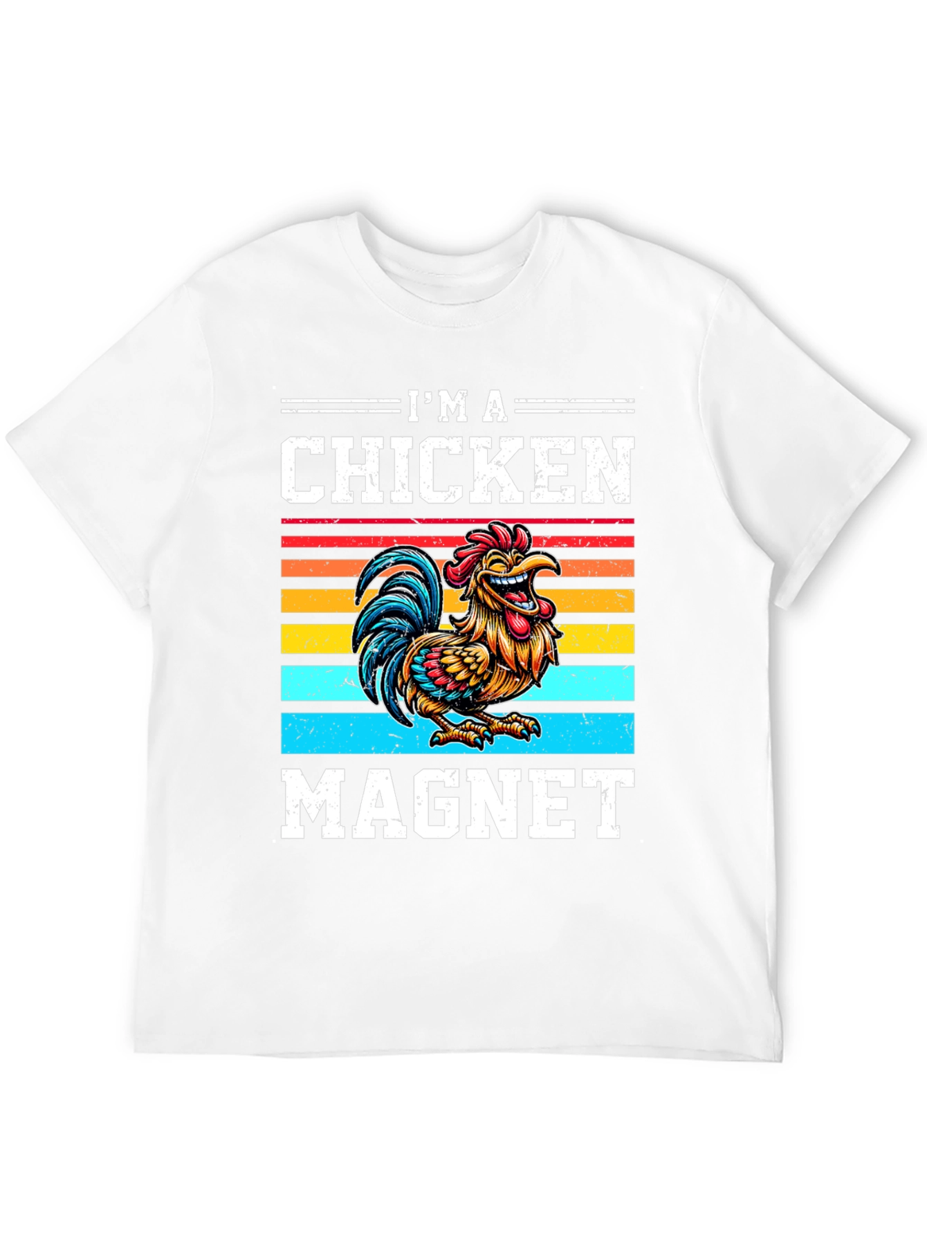 I'm a Chicken Magnet Graphic T-Shirt - 12