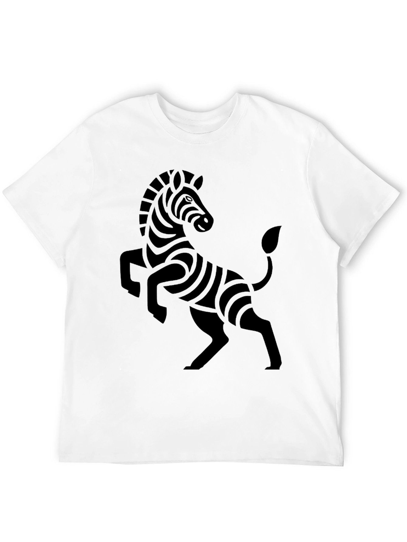 Black Black Zebra Graphic Tee - Stylish Casual Wear view 12