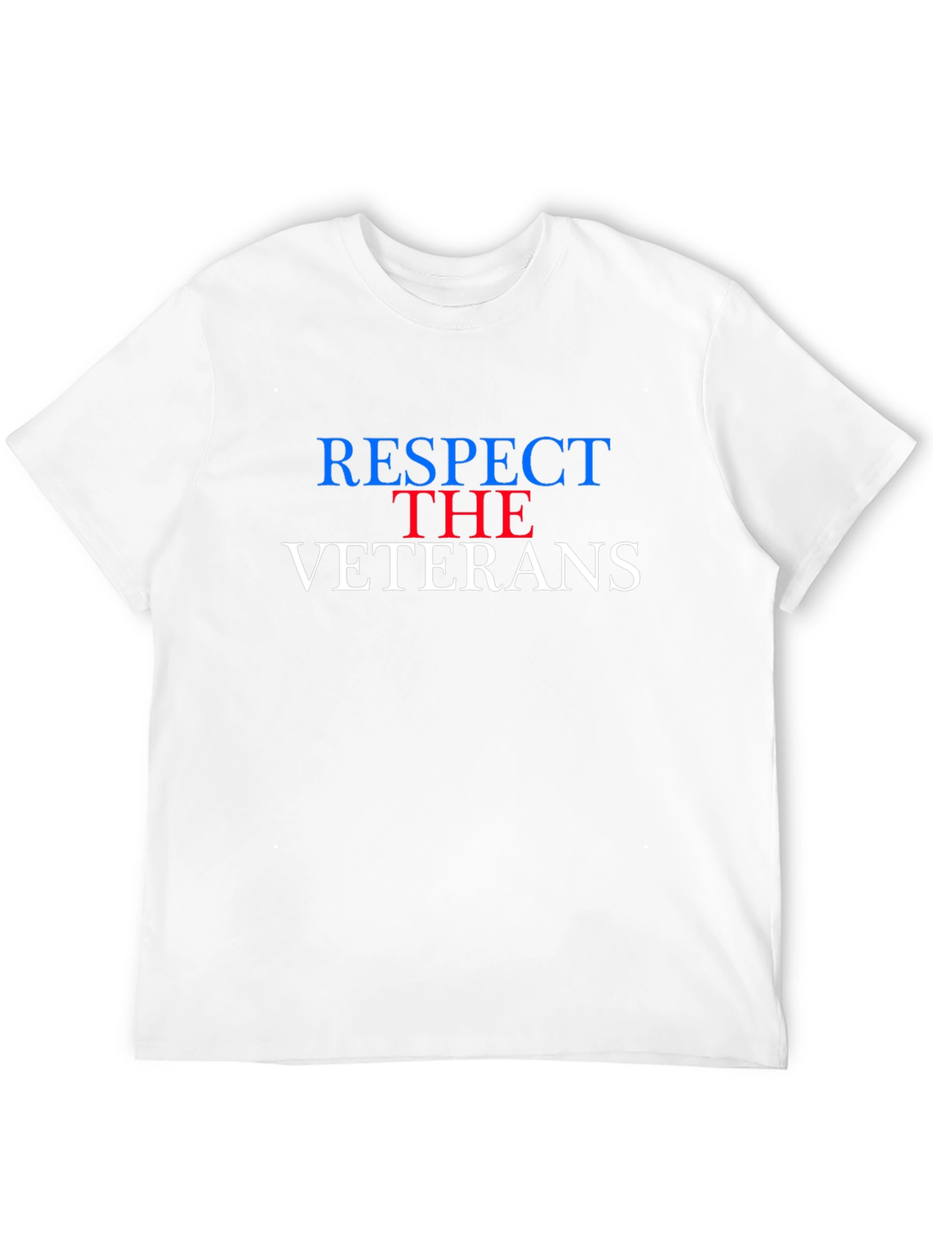 Black Respect the Veterans T-Shirt - Patriotic USA Apparel view 12