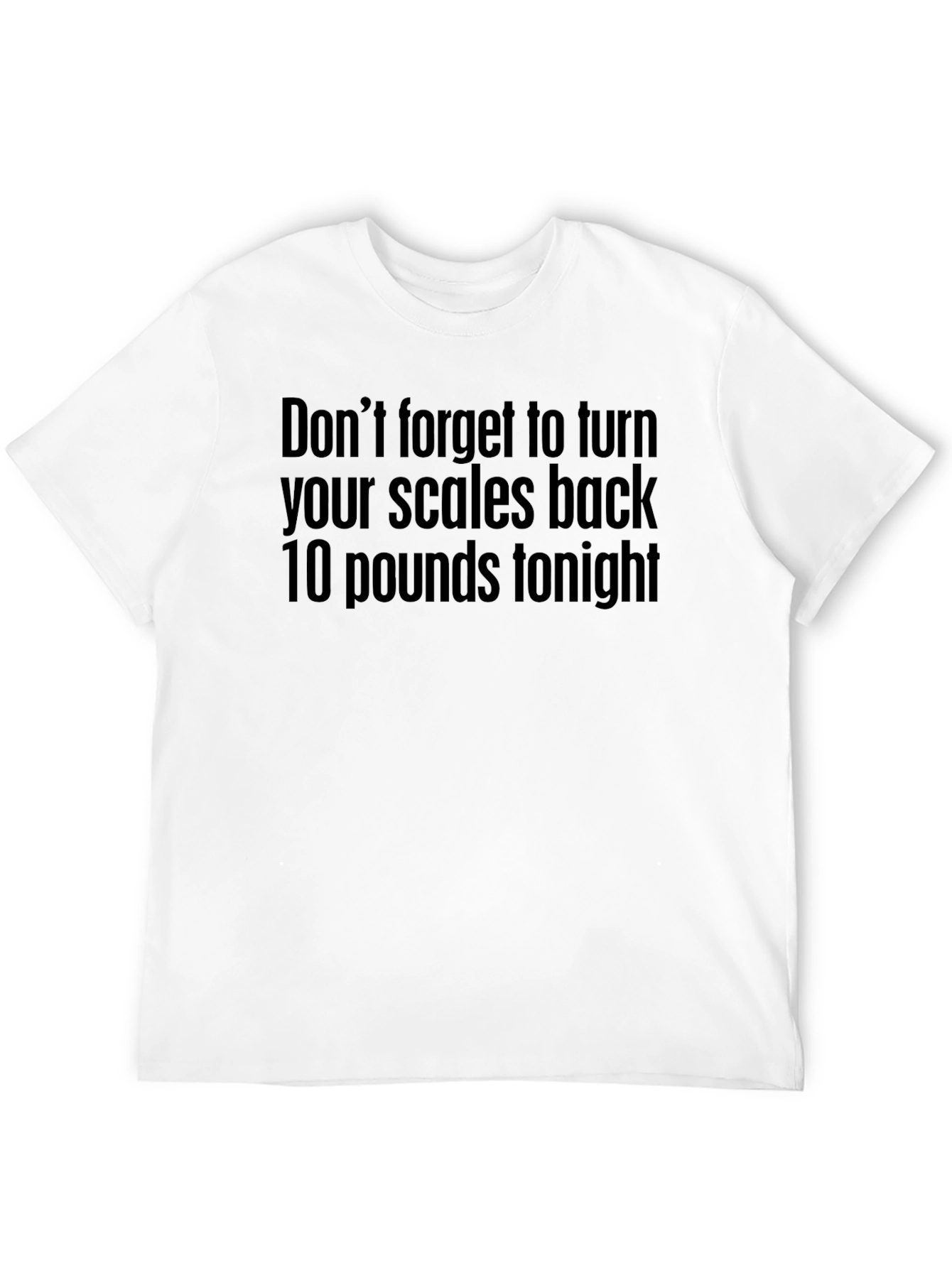 Black Funny Weight Loss T-Shirt view 12