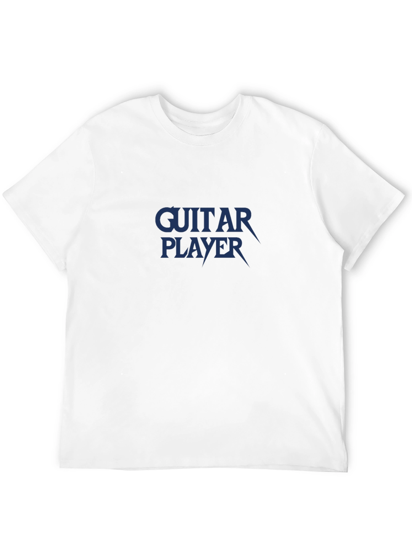 Black Guitar Player Graphic Tee - Black Cotton T-Shirt view 12