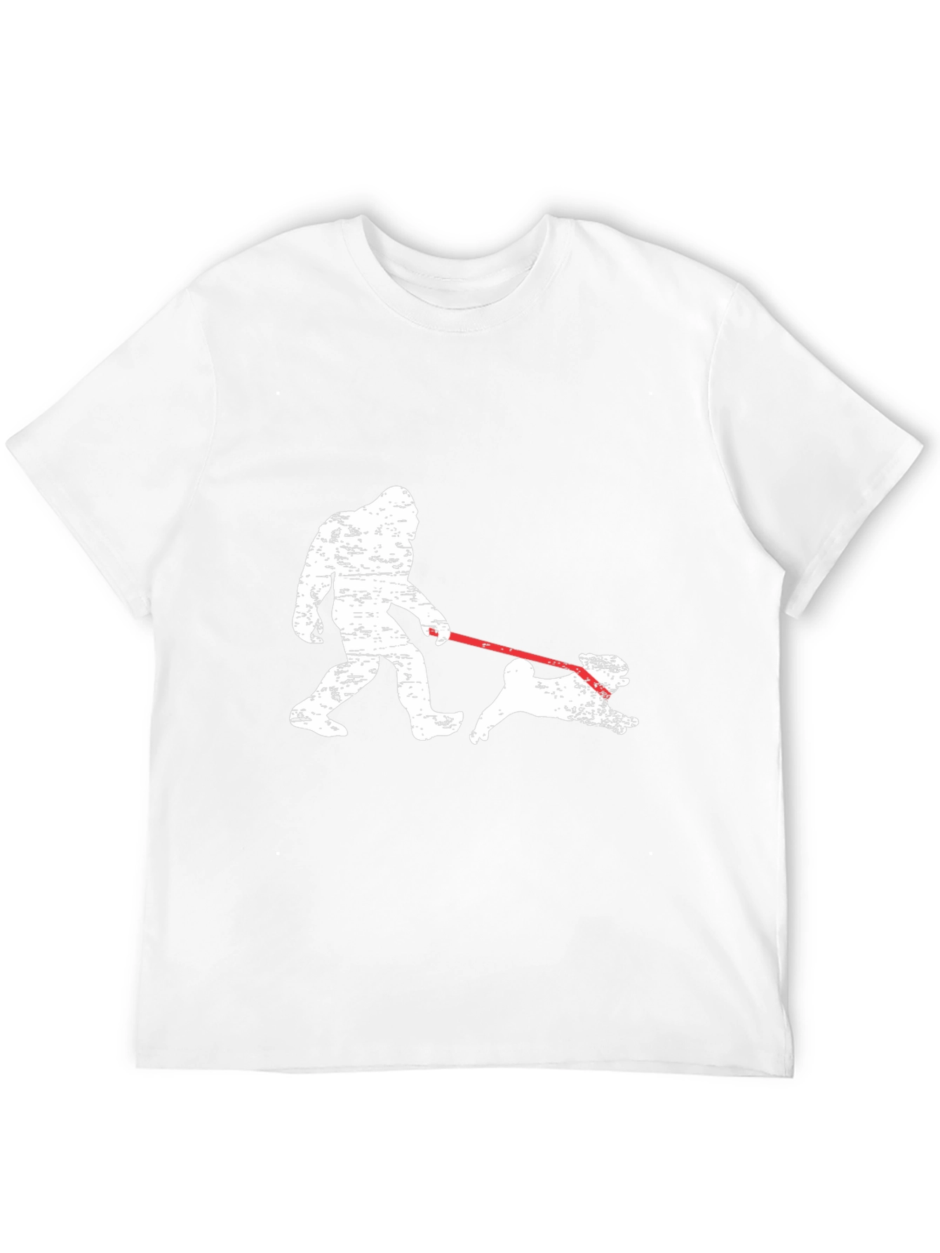 Black Bigfoot Dog Walk Graphic Tee - Black view 12