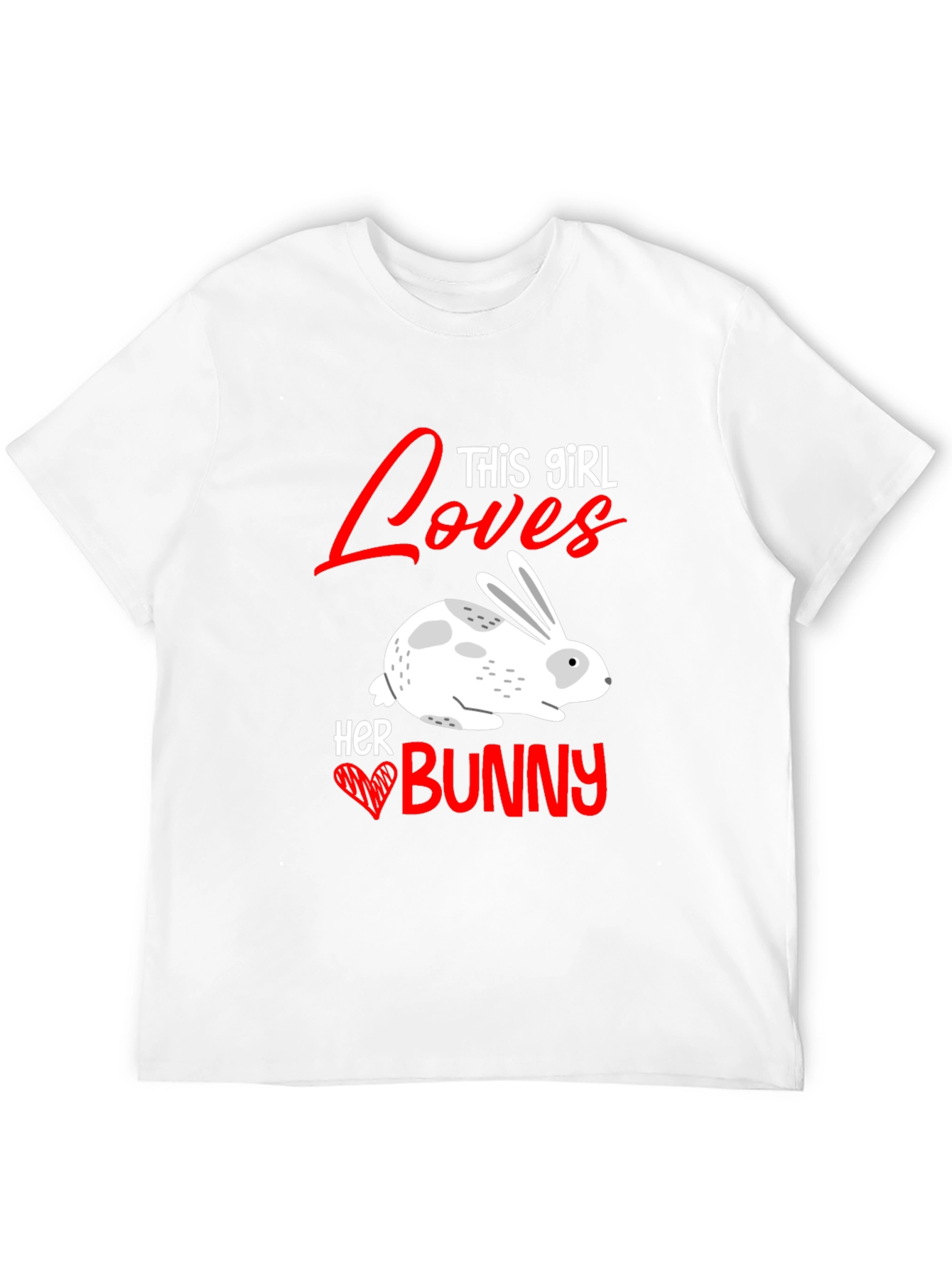 Black Girl Loves Bunny T-Shirt - Cute Rabbit Tee view 12