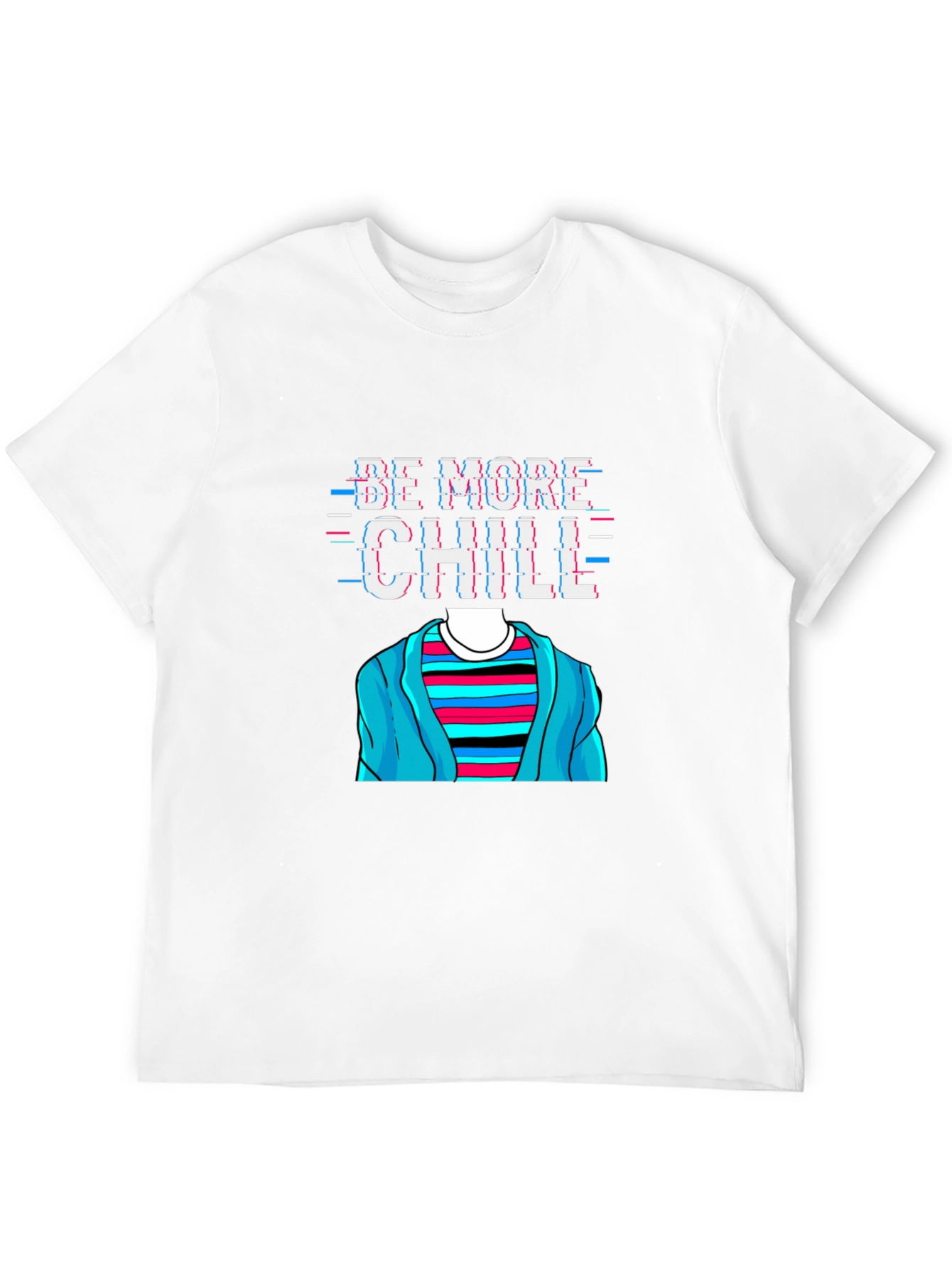 Black Be More Chill T-Shirt Funny Graphic Tee view 12