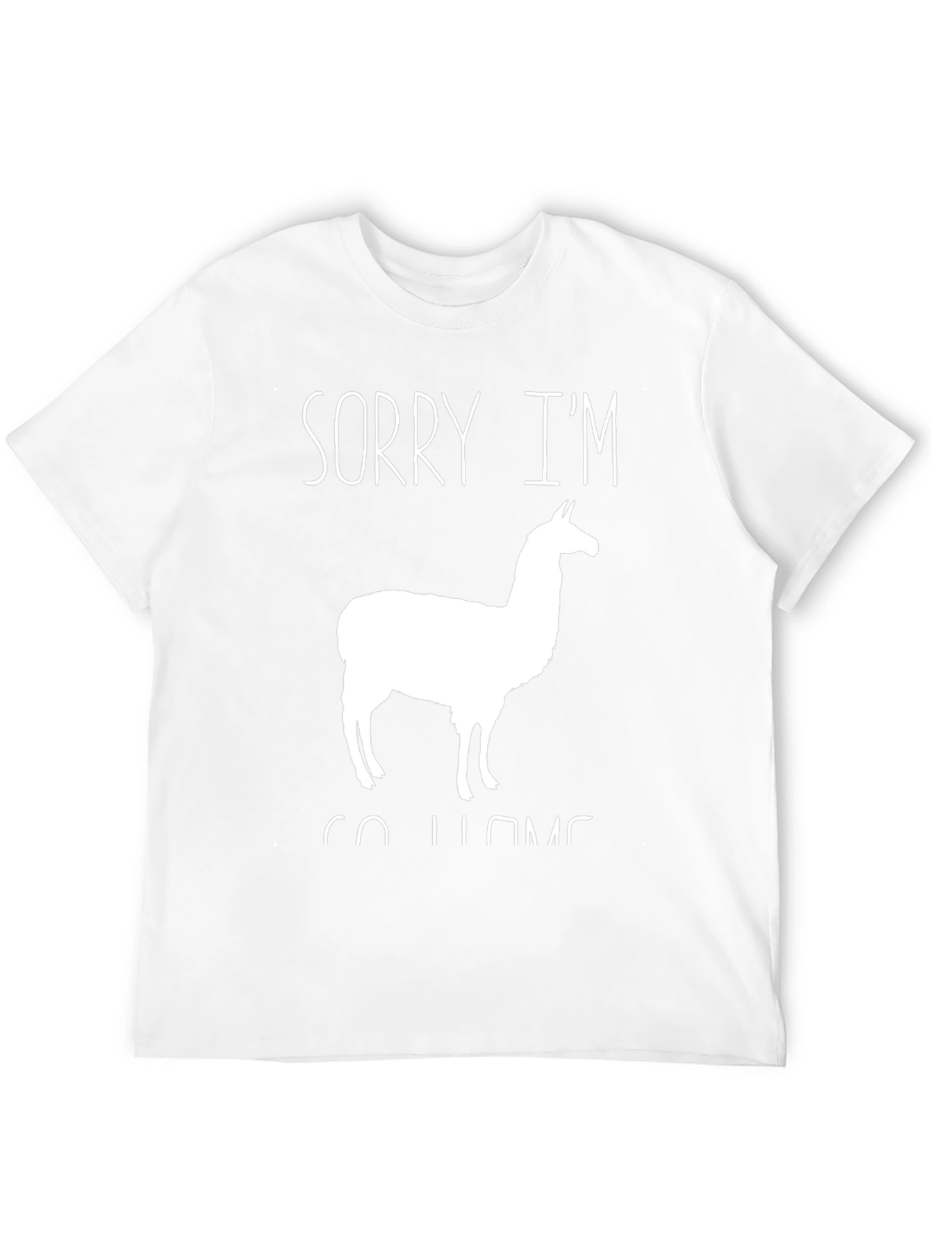 Black Sorry I'm Llama Go Home T-Shirt view 12