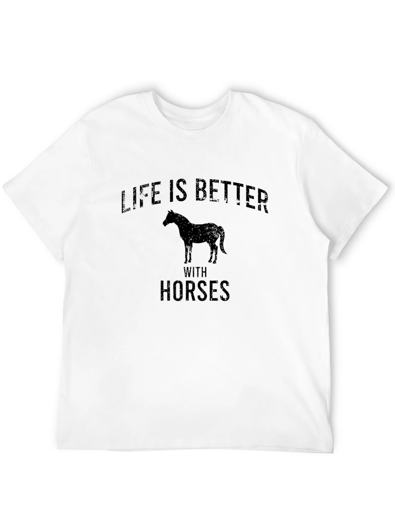Black Life is Better with Horses T-Shirt view 12