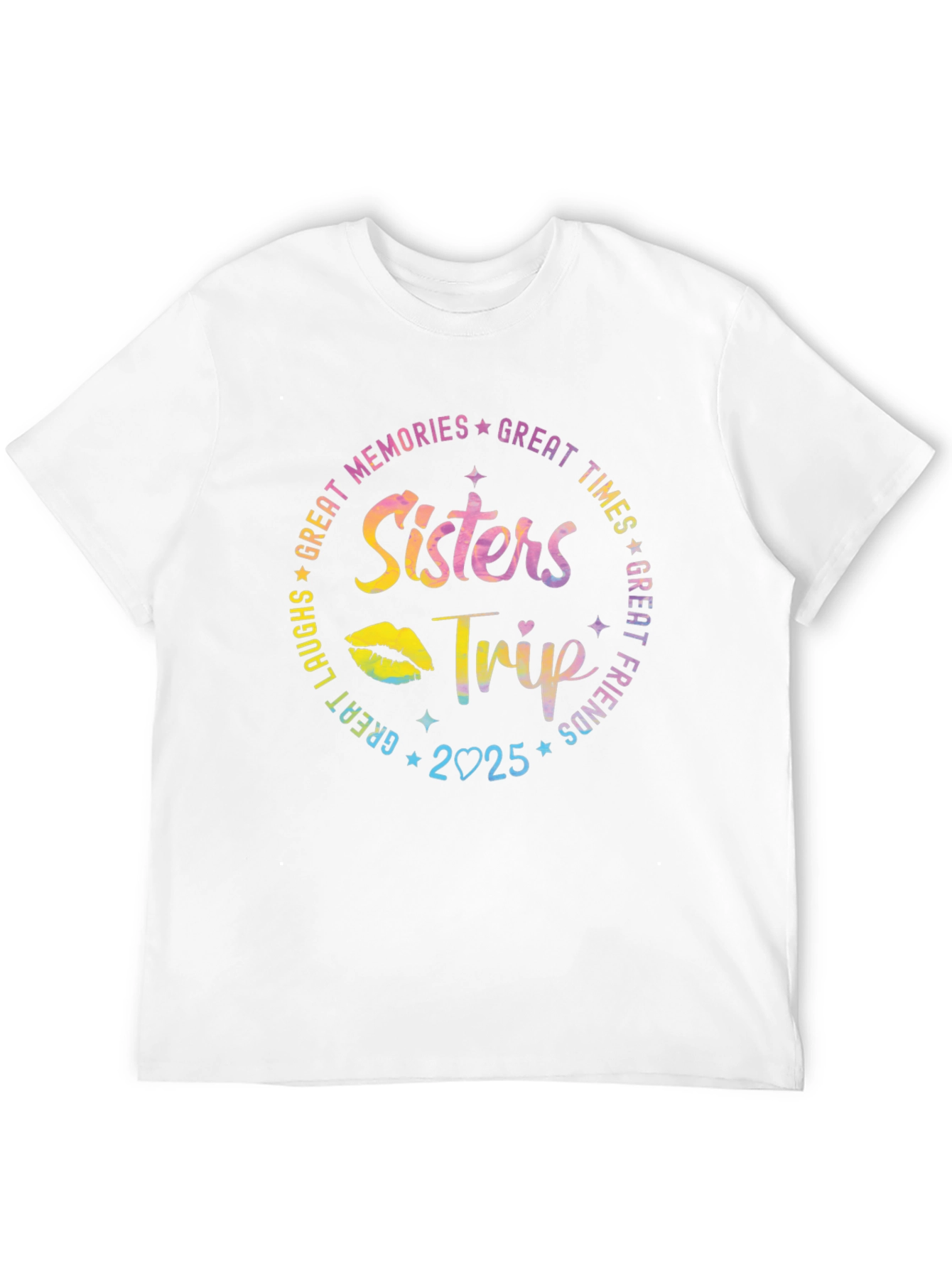 Sisters Trip 2025 Black Graphic T-Shirt - 12