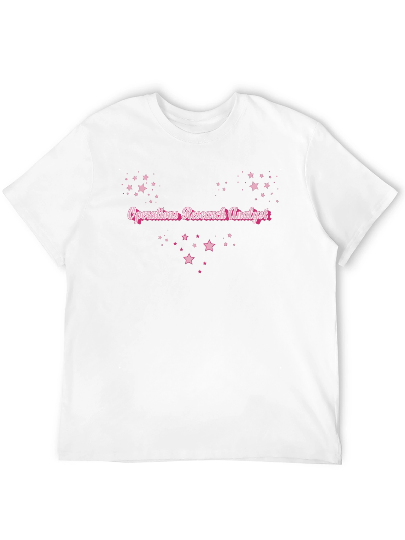 Black Operations Research Analyst T-Shirt Pink Star Design view 12