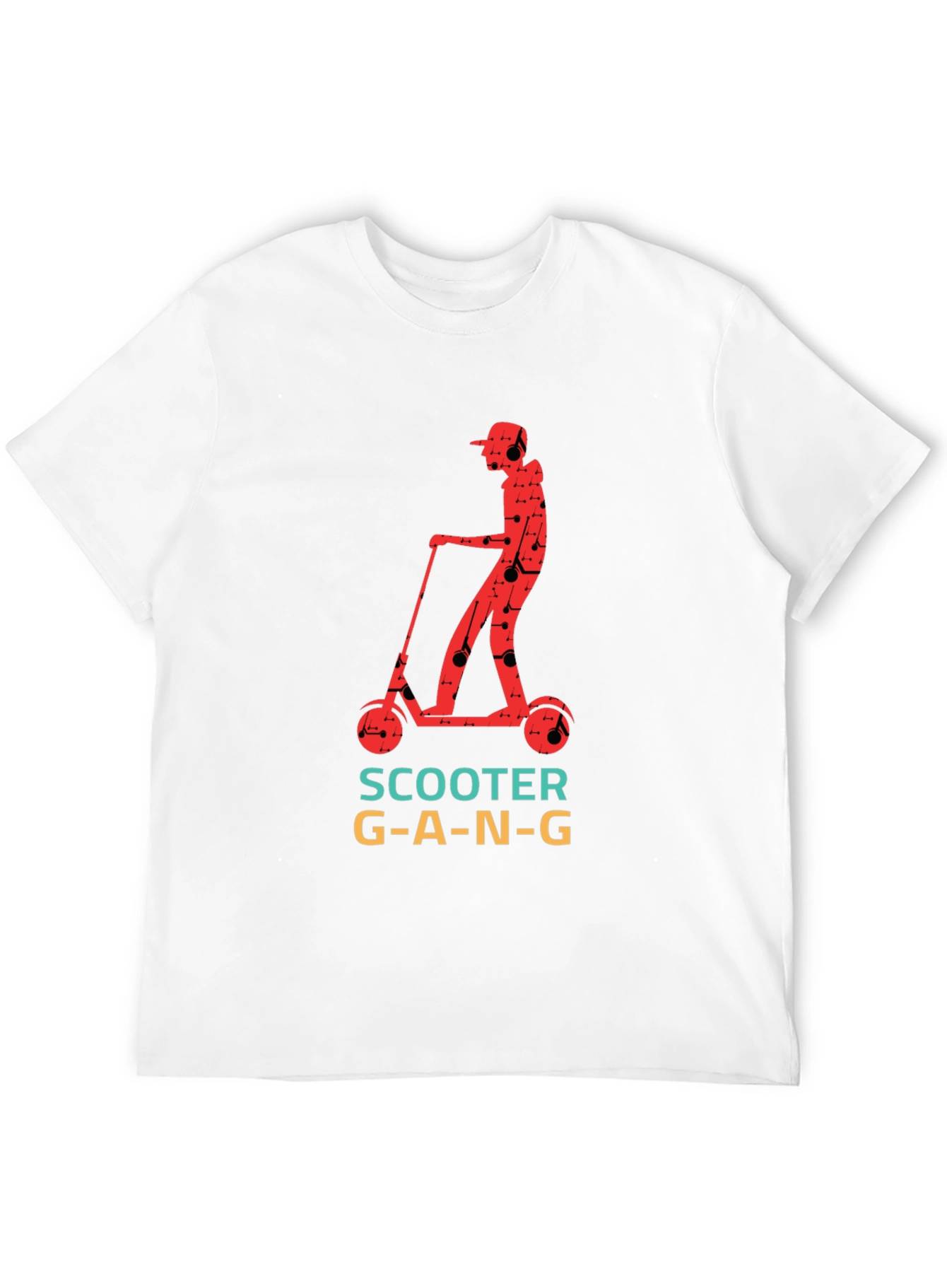 Black Scooter Gang T-Shirt - Cool Graphic Tee view 12
