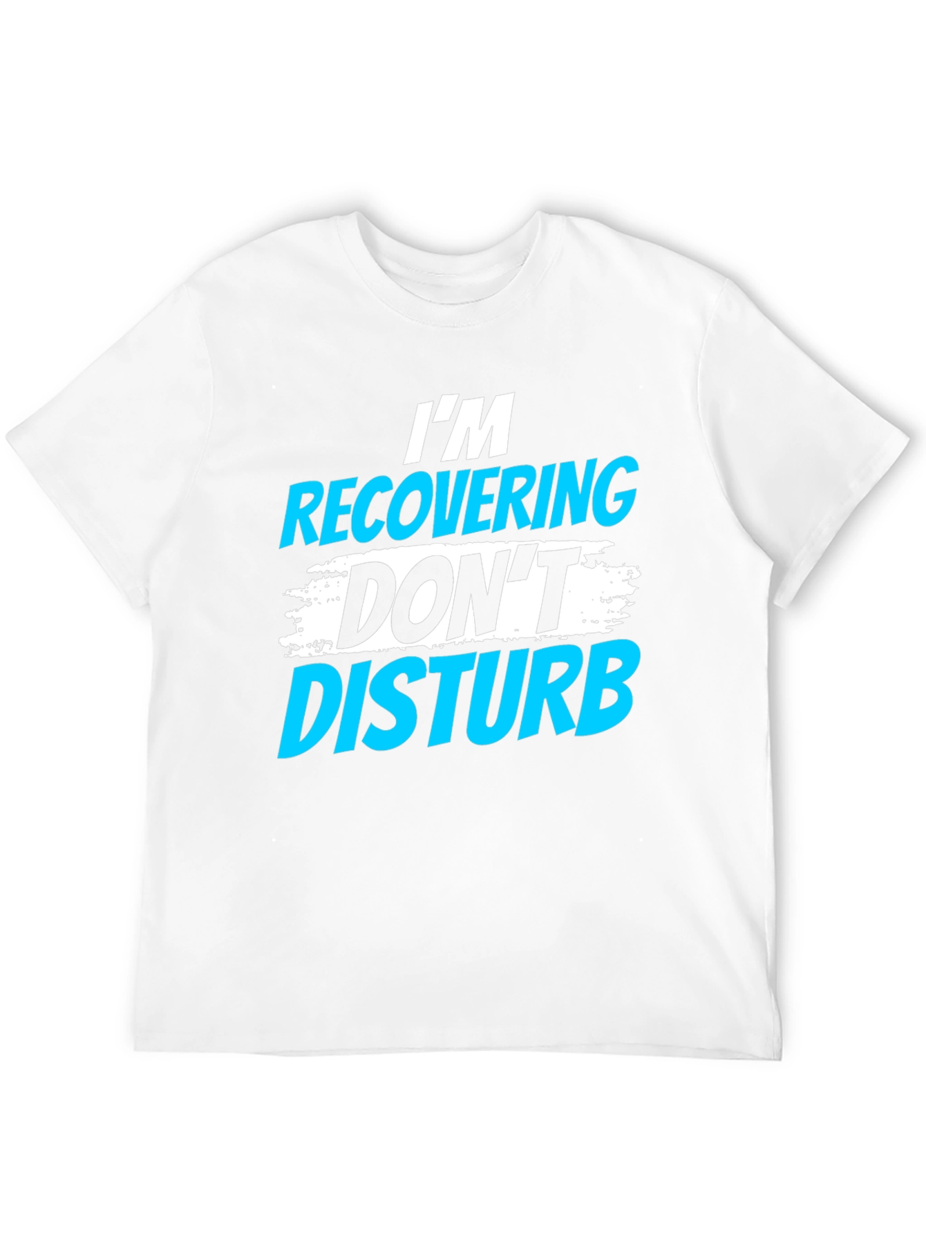 Black I'm Recovering, Don't Disturb Graphic T-Shirt view 12