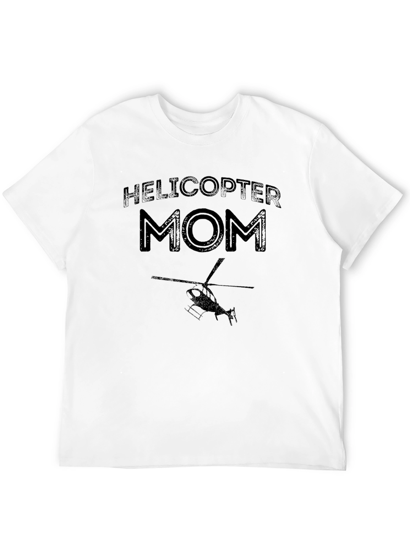 Black Helicopter Mom Black T-Shirt - Novelty Graphic Tee view 12