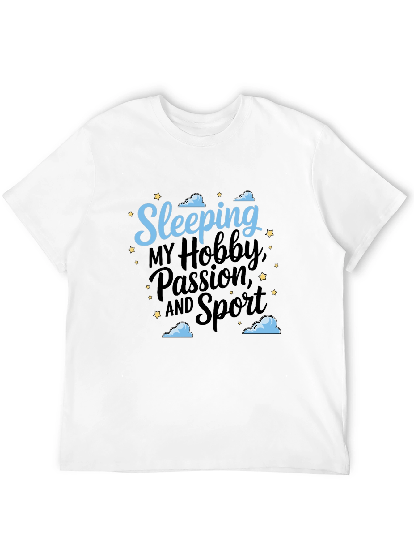 Black Sleeping Hobby Passion Sport Black T-Shirt view 12