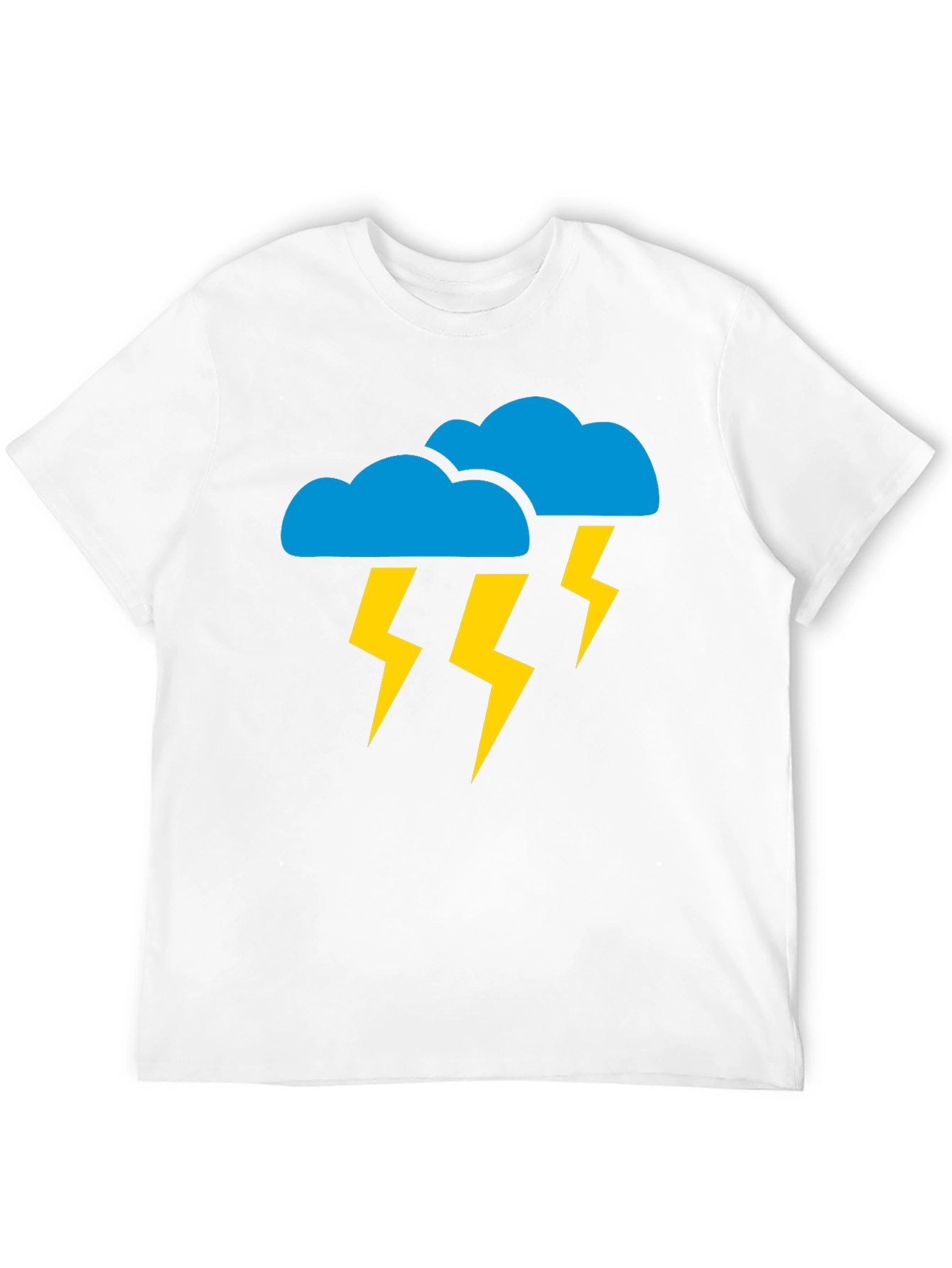 Black Stormy Weather Graphic Tee - Black Cotton T-Shirt view 12