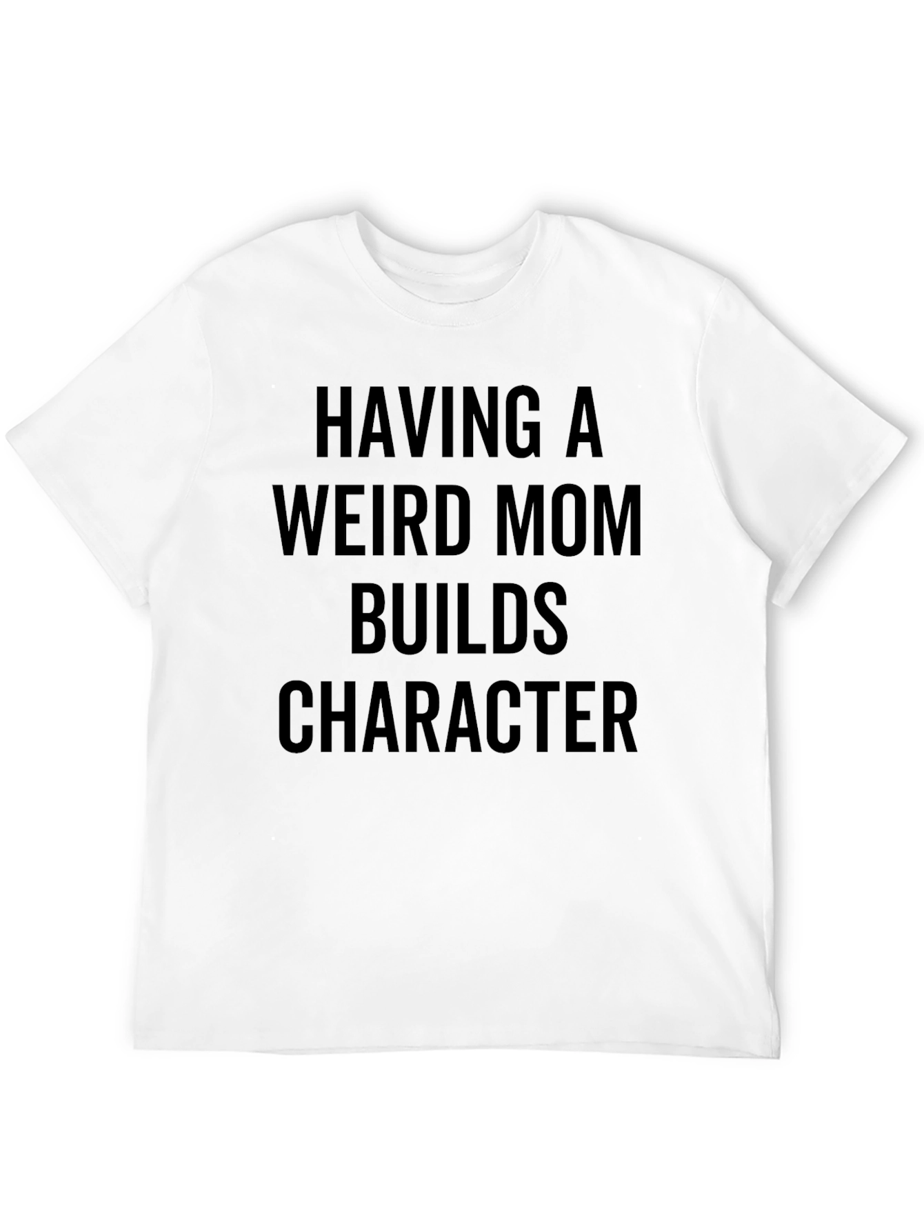 Black Funny "Weird Mom" Graphic Print Tee view 12