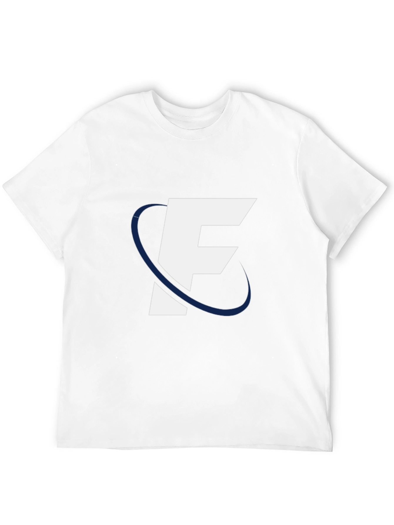 Black Modern "F" Logo Black Tee view 12