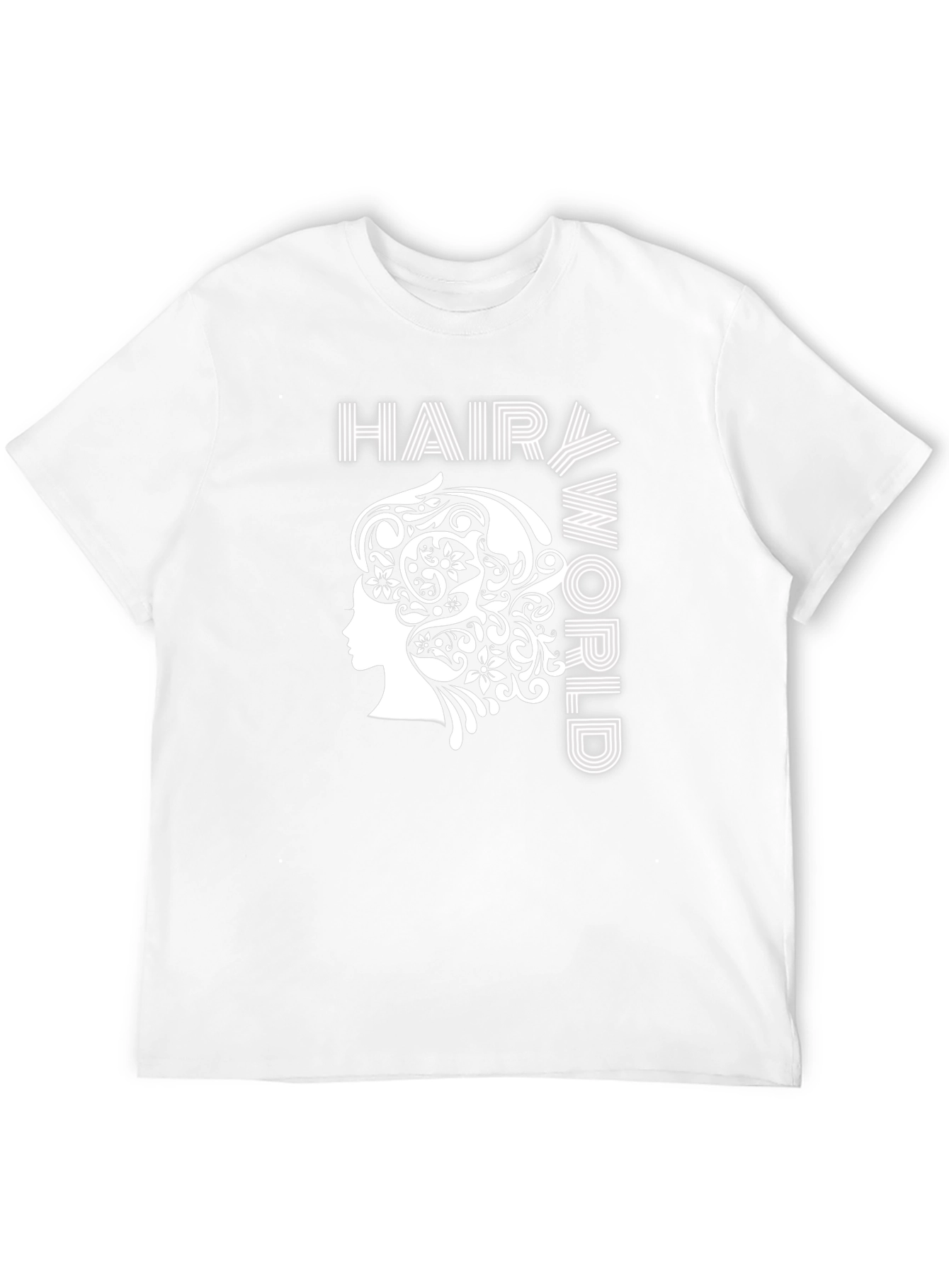 Black Hairy World Graphic Tee - Stylish Unisex T-Shirt view 12