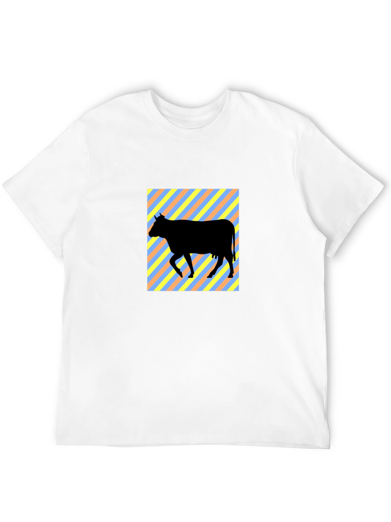 Black Cow Silhouette Graphic Tee - Black view 12