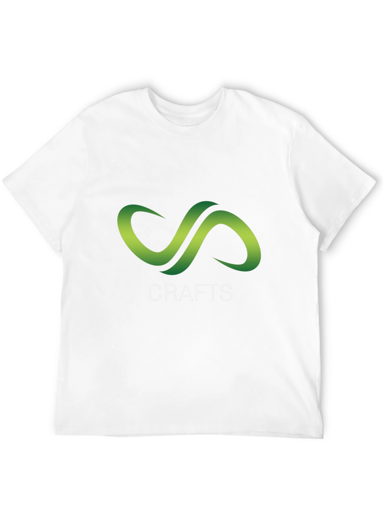 Black Crafts Black T-Shirt with Green Infinity Logo view 12