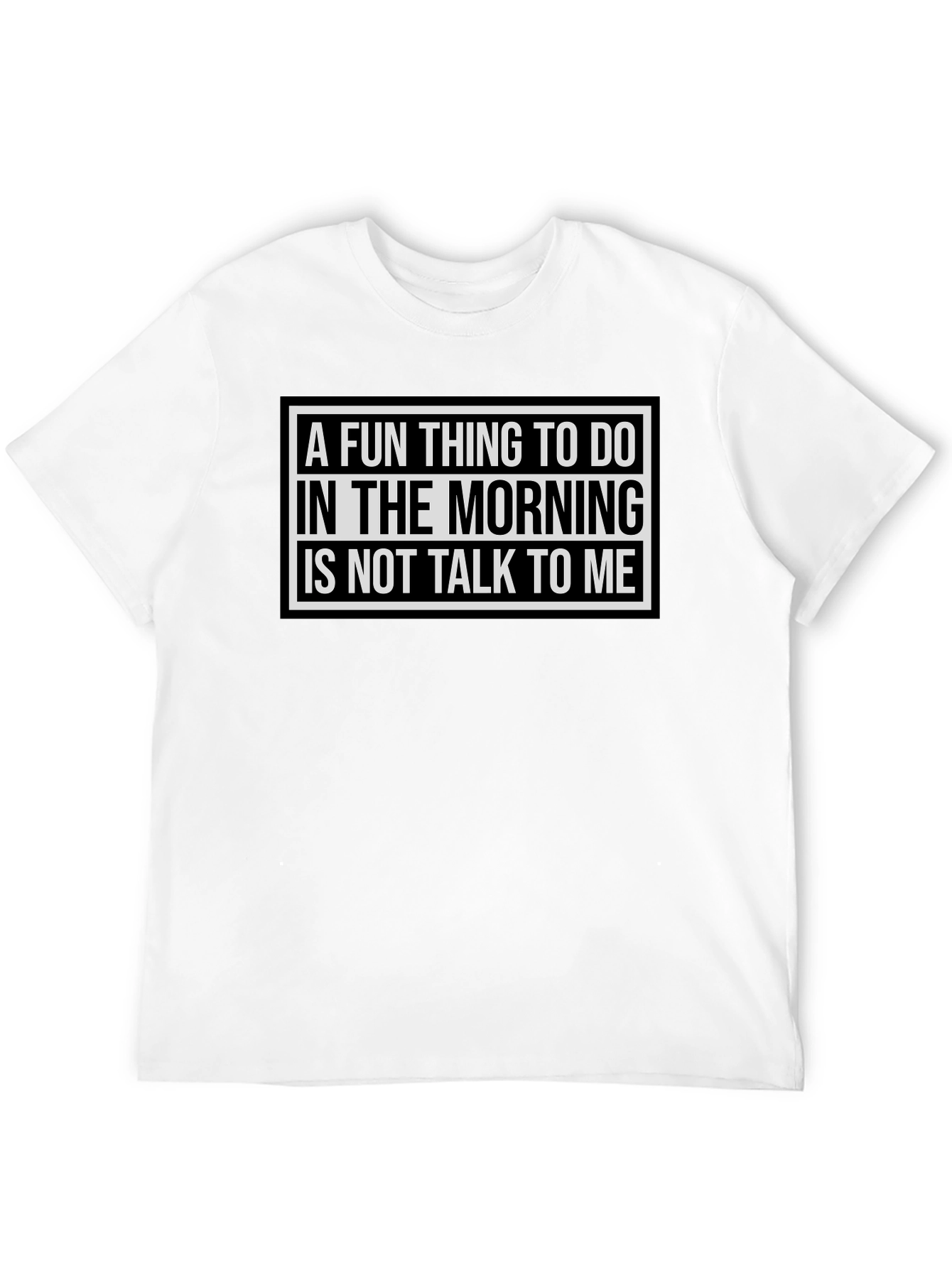 Black Funny Morning Person T-Shirt - "Don't Talk To Me" view 12