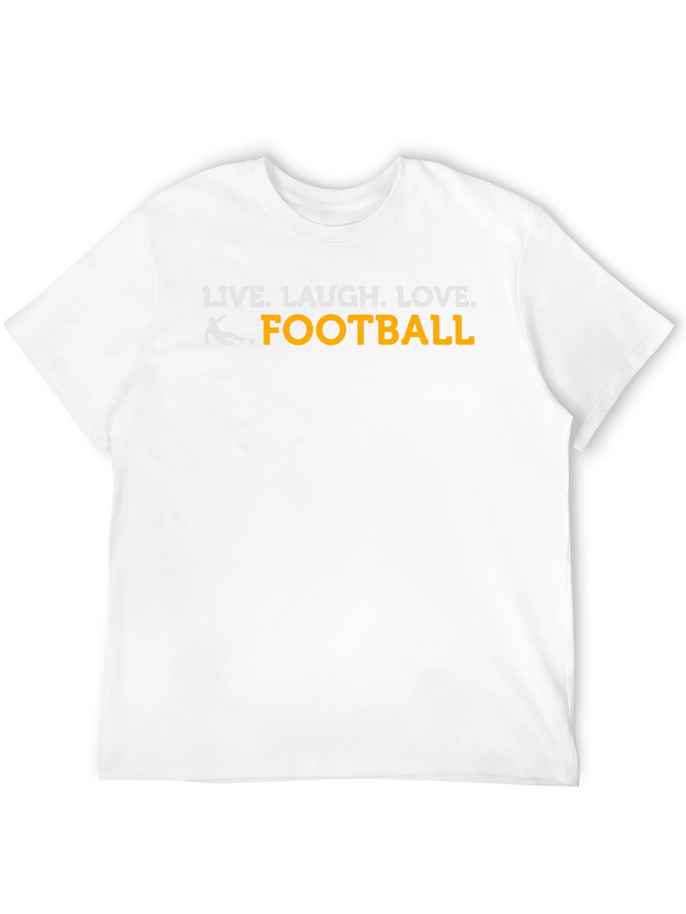 Black Live Laugh Love Football T-Shirt view 12