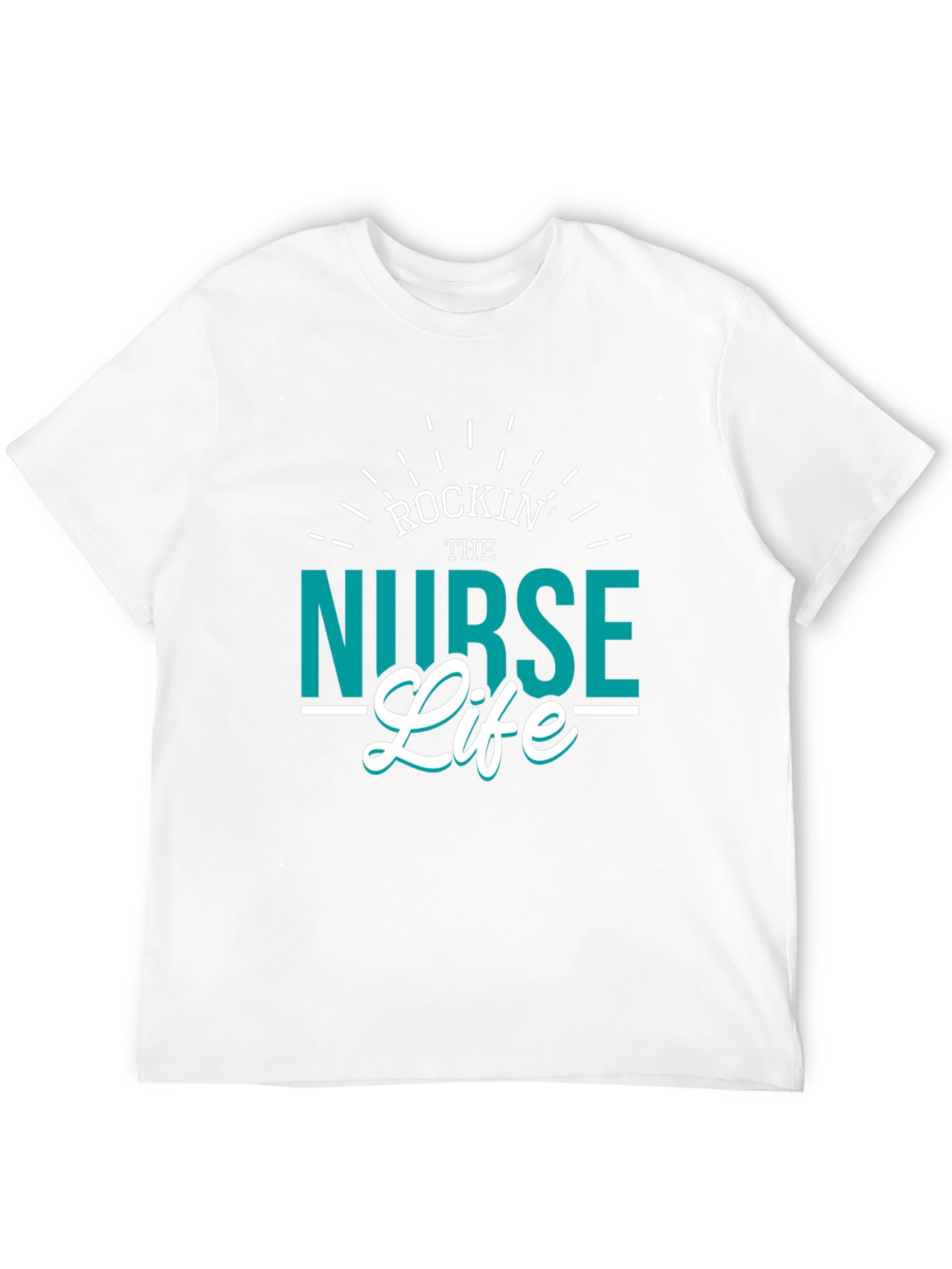 Black Rockin' the Nurse Life Black T-Shirt view 12
