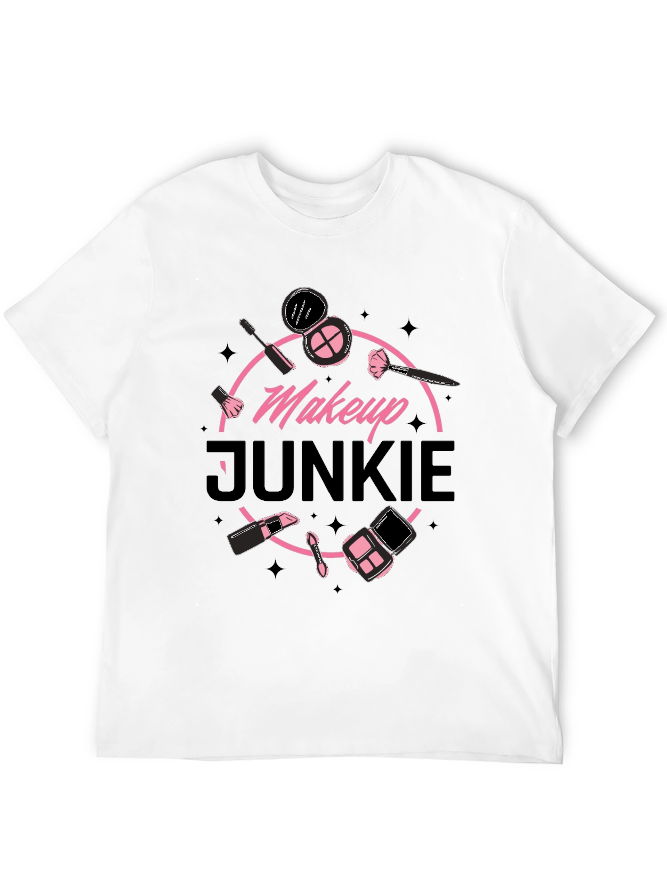 Black Makeup Junkie T-Shirt view 12