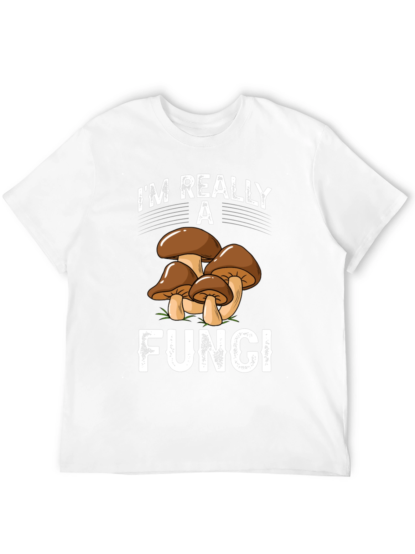 Black I'm Really a Fungi T-Shirt - Funny Mushroom Tee view 12