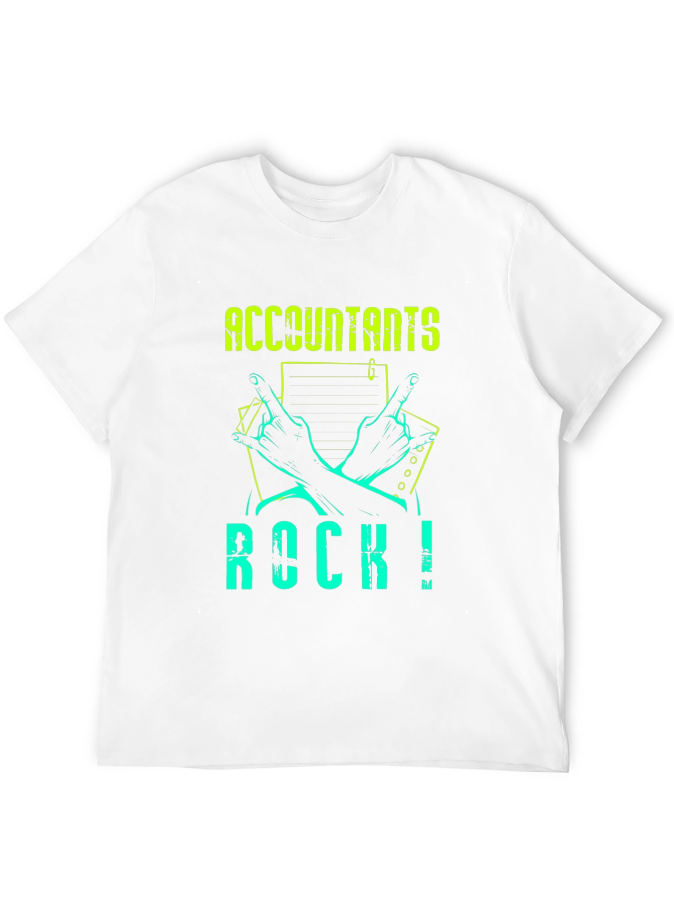 Black Accountants Rock! Graphic Tee - Black view 12