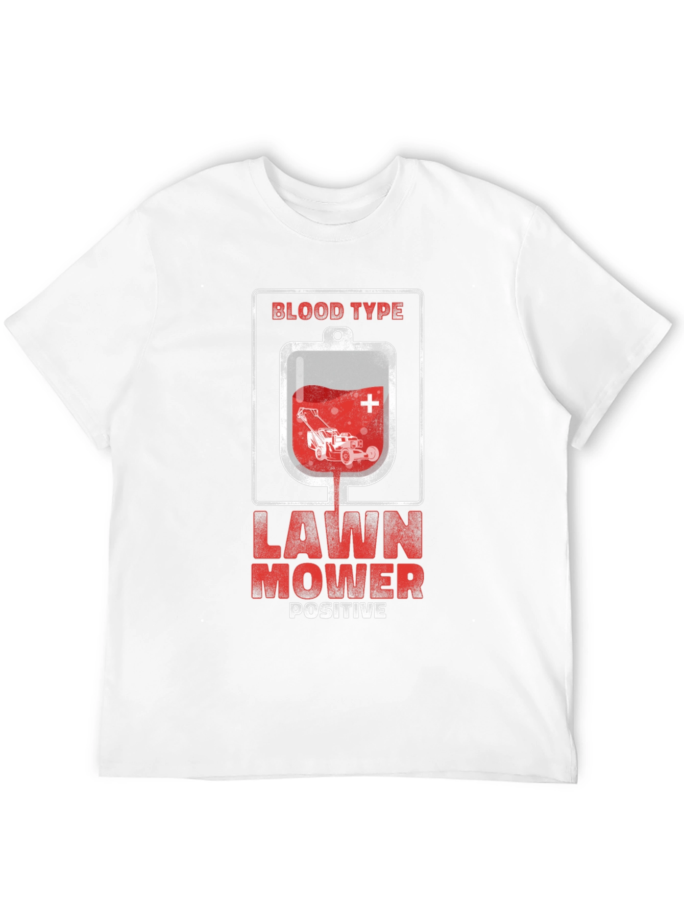 Black Lawn Mower Positive T-Shirt view 12