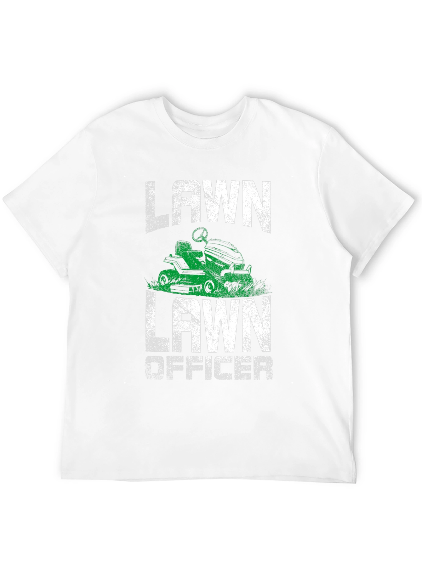 Black Lawn Officer Graphic Tee - Funny Mowing Shirt view 12