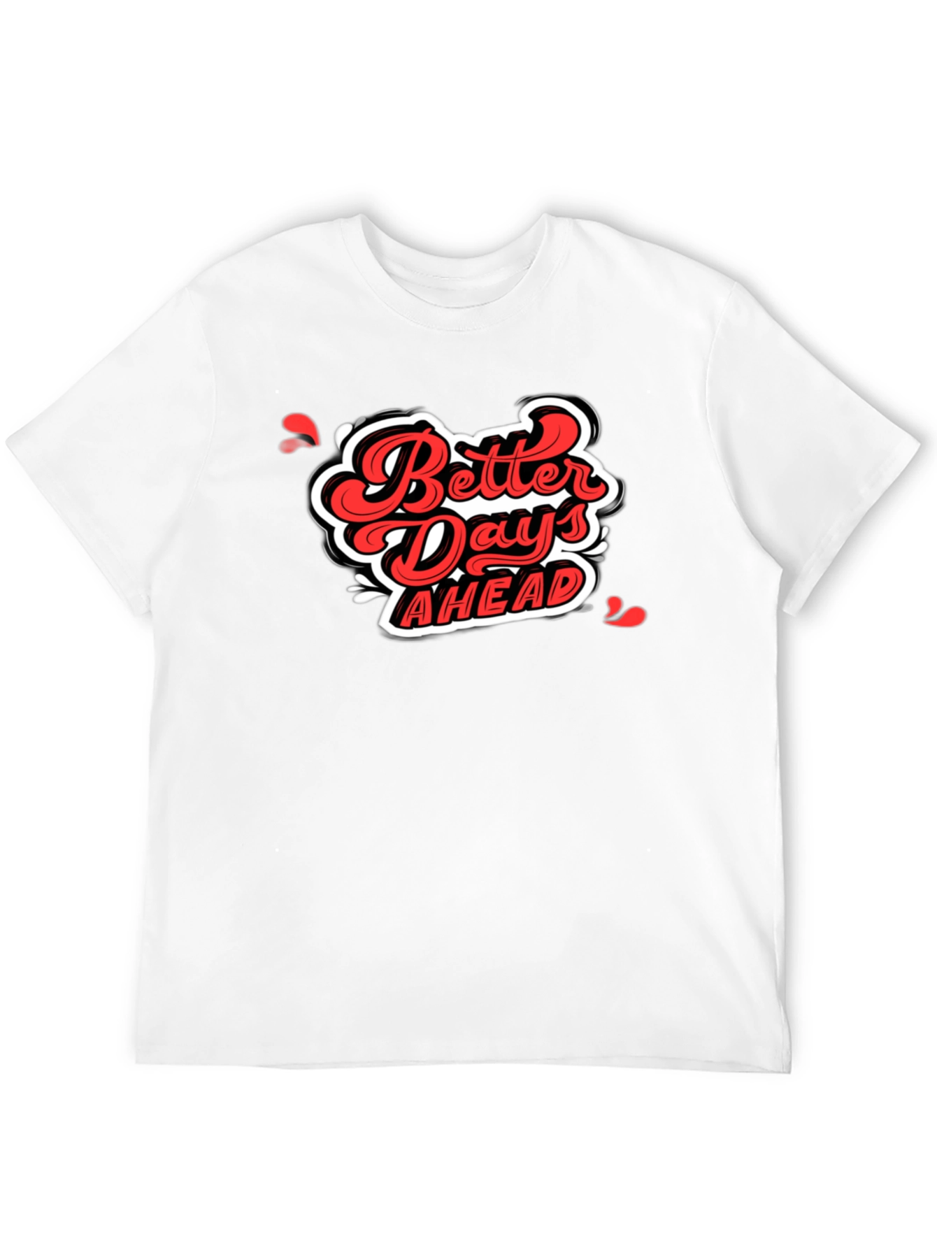 Black Better Days Ahead Graphic Tee - Black view 12