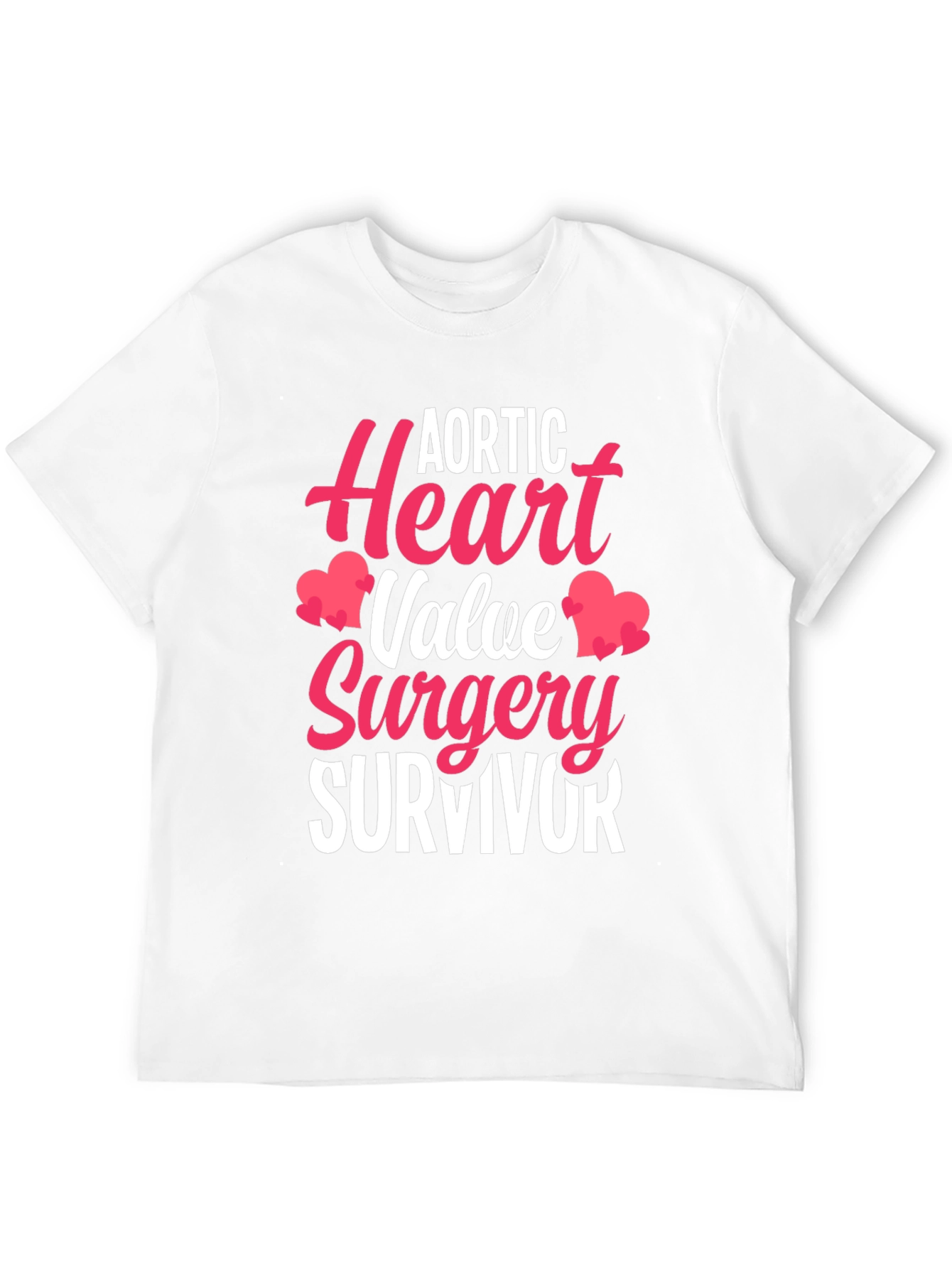 Aortic Heart Valve Surgery Survivor Graphic Tee - 12