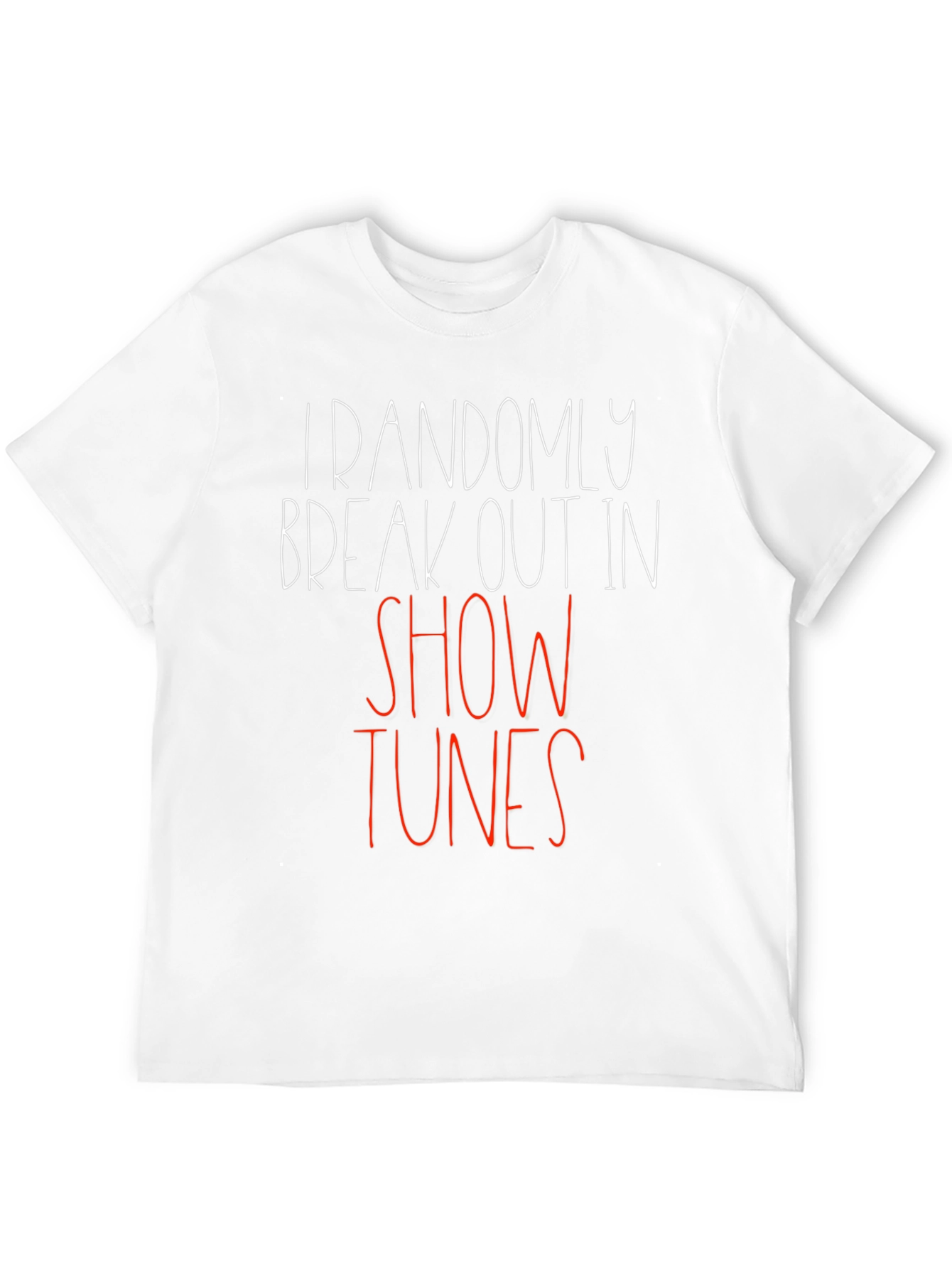 Black Funny "Show Tunes" Graphic Tee view 12