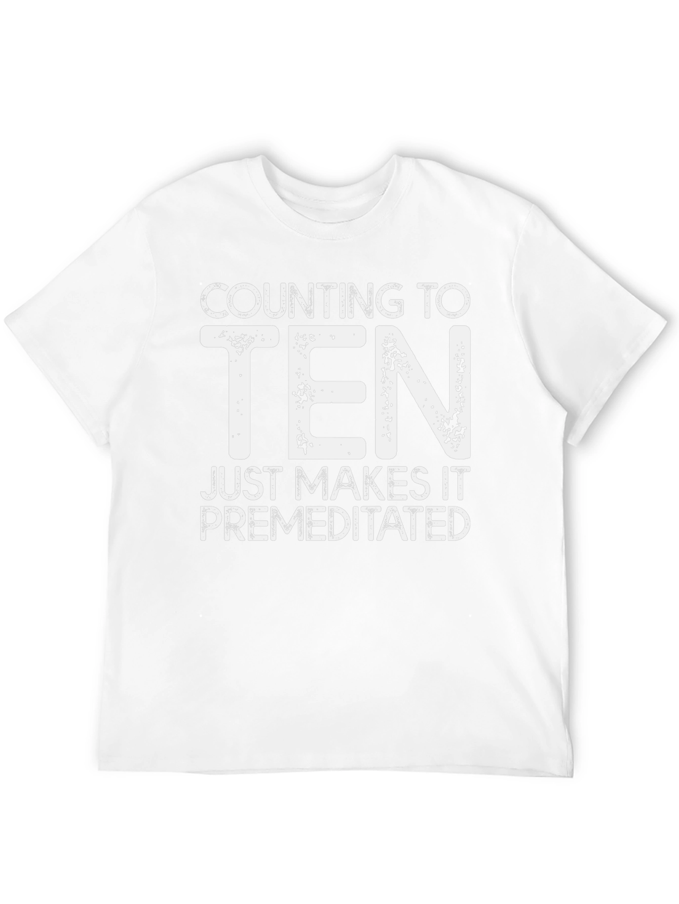 Black Counting to Ten Funny Graphic Tee view 12