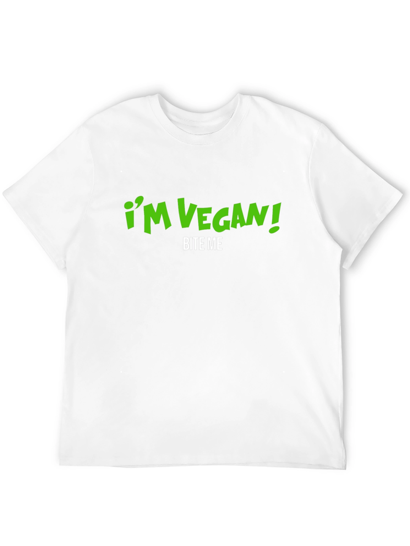 Black Vegan Bite Me Graphic Tee - Bold Statement Shirt view 12