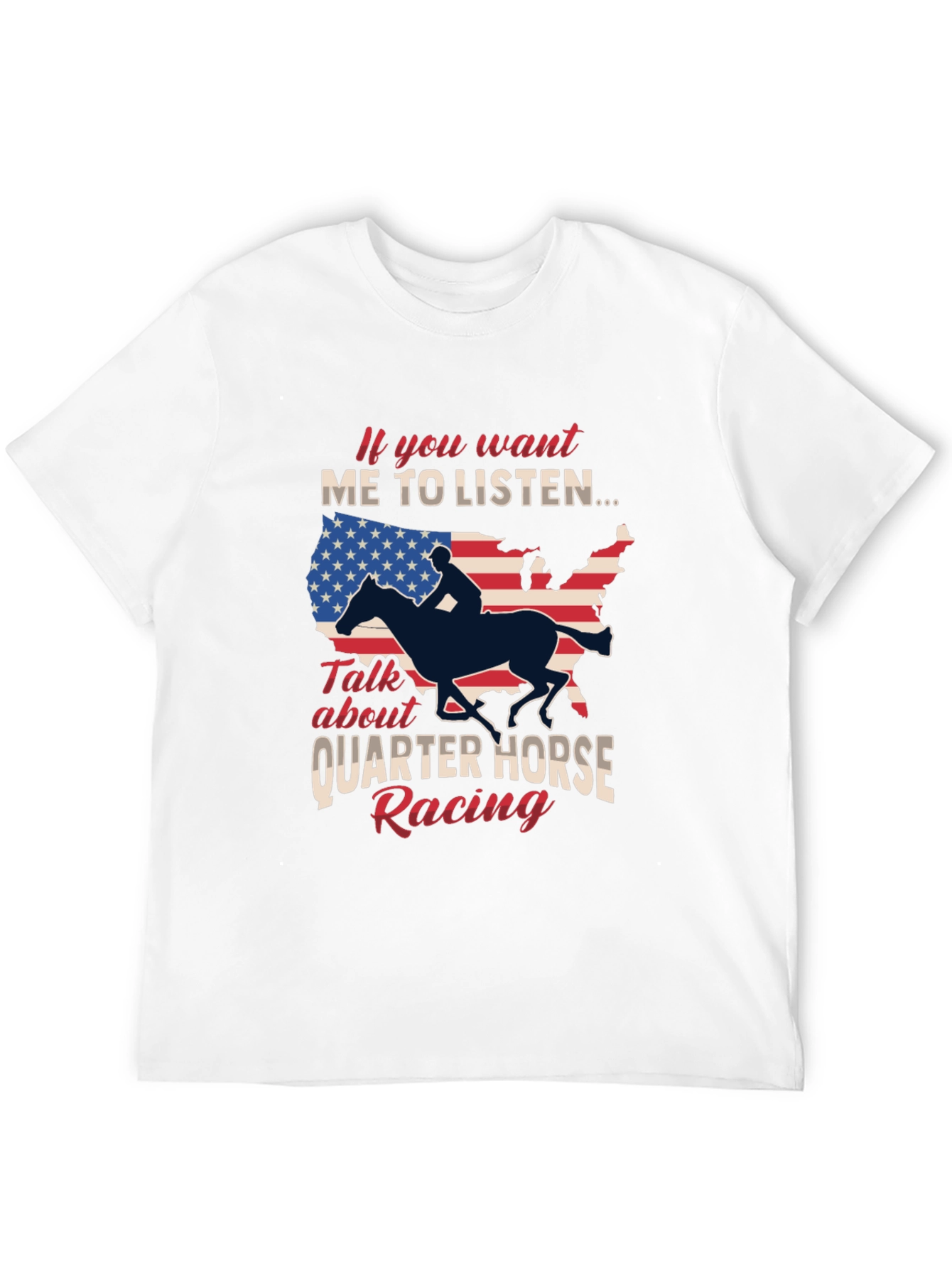 Black Quarter Horse Racing Graphic T-Shirt view 12