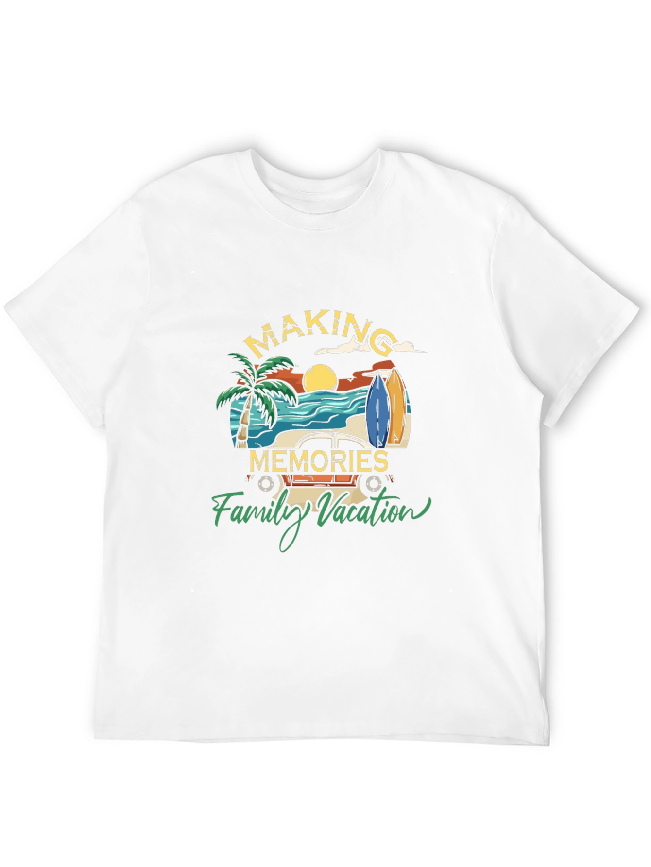 Black Making Memories Family Vacation T-Shirt view 12