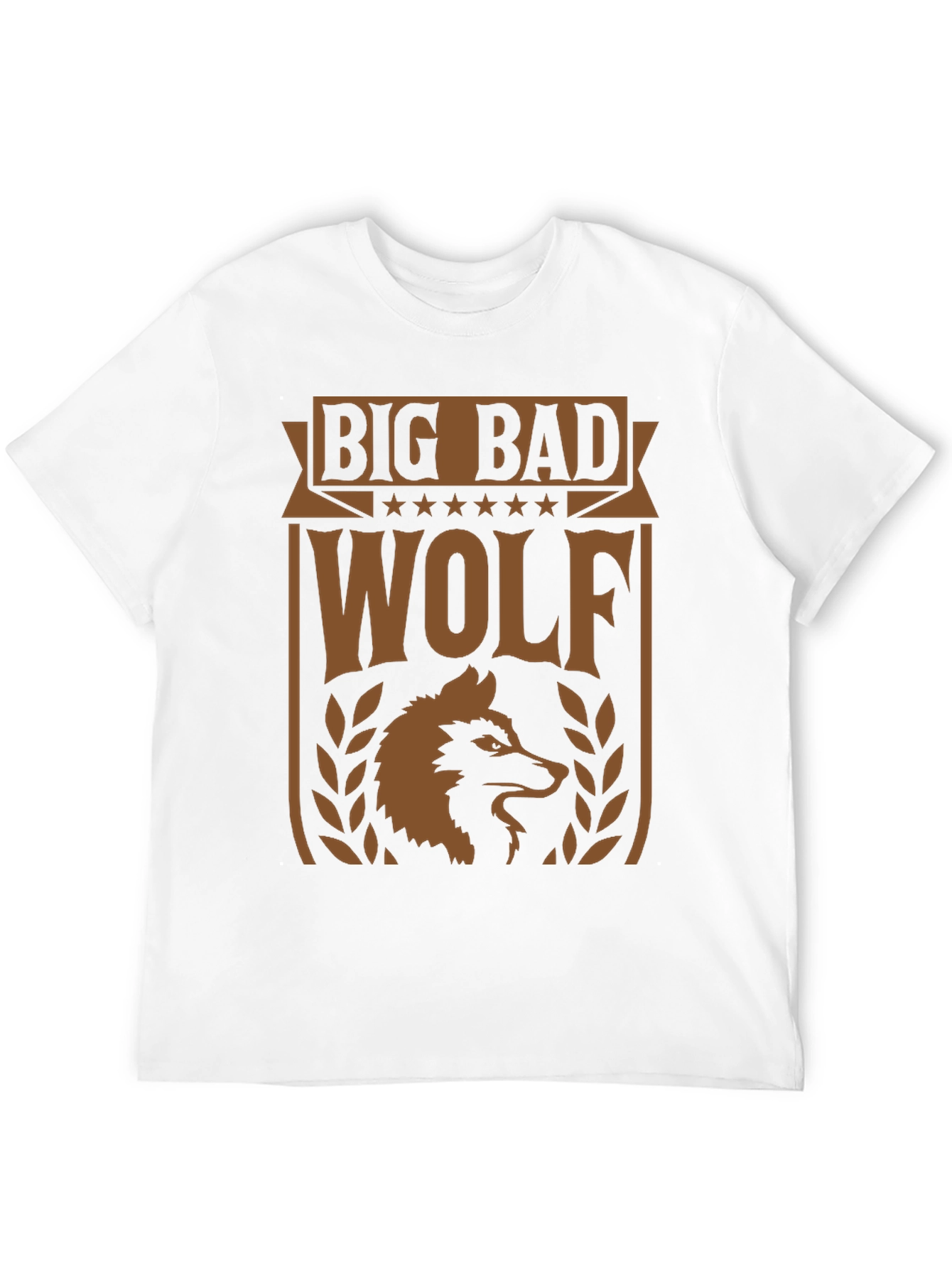 Black Big Bad Wolf Graphic Tee - Men's Black T-Shirt view 12