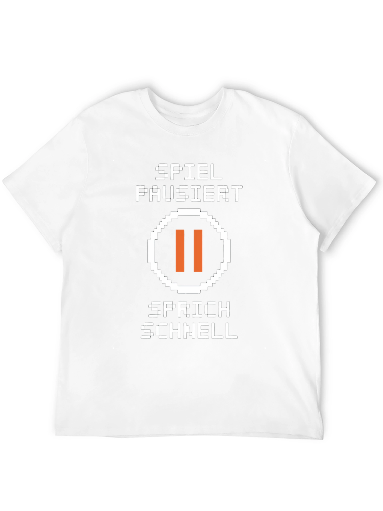 Black Spiel Pausiert Gamer T-Shirt - Black view 12