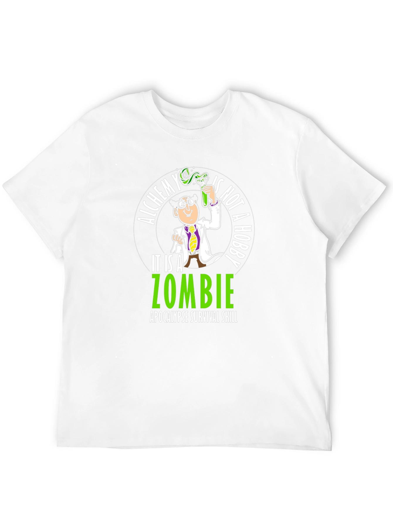 Black Alchemy Zombie Apocalypse Survival T-Shirt view 12