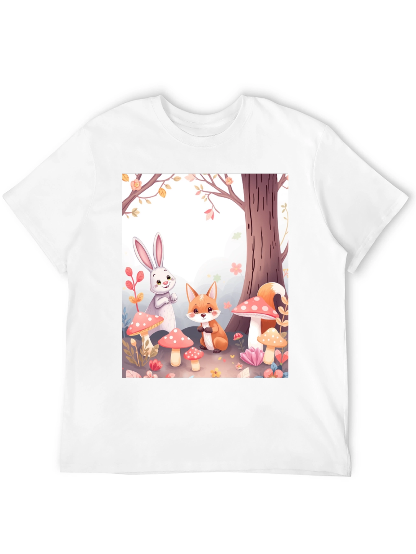 Black Cartoon Animals on Black Tee view 12