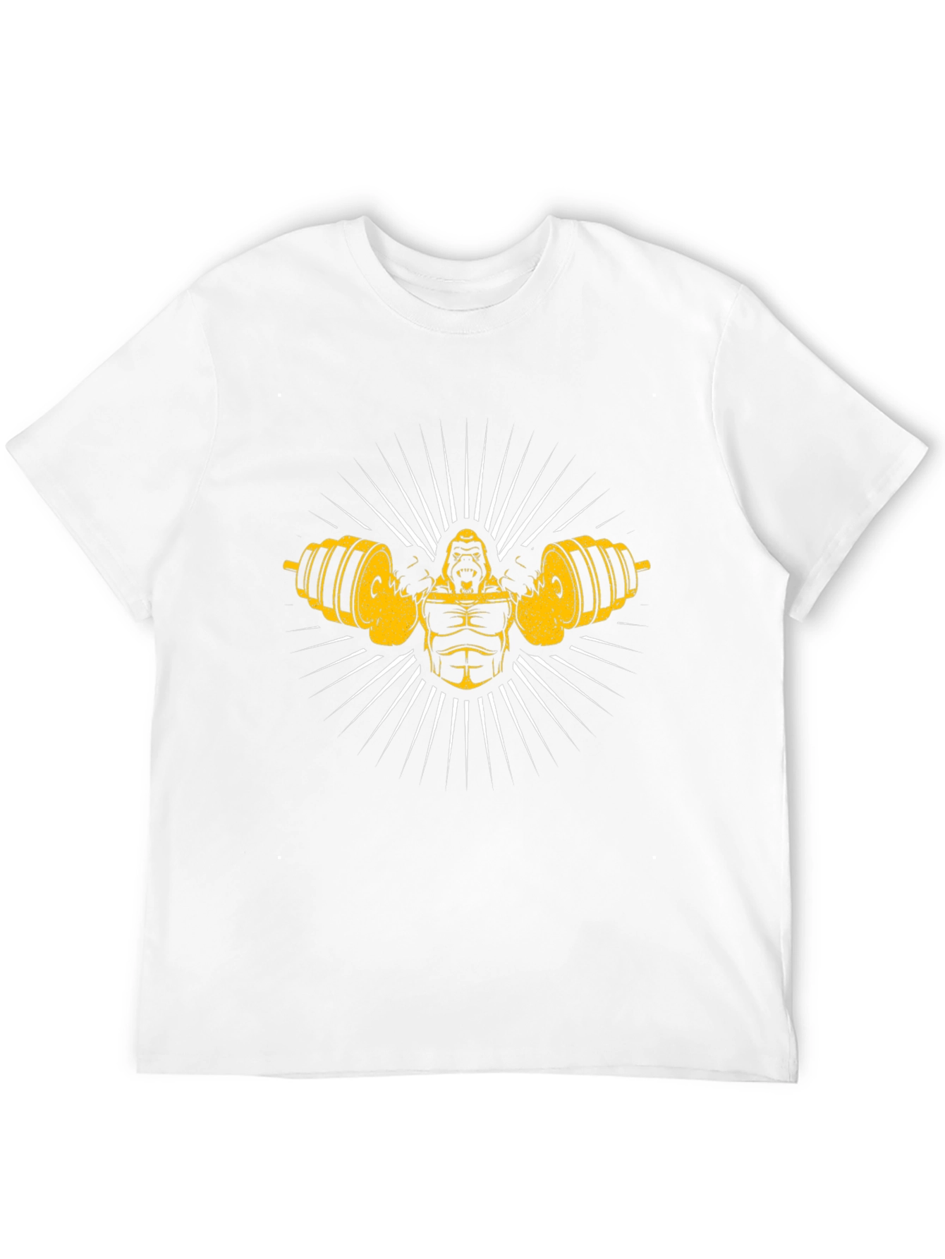 Black Gorilla Gym T-Shirt - Black Fitness Tee view 12